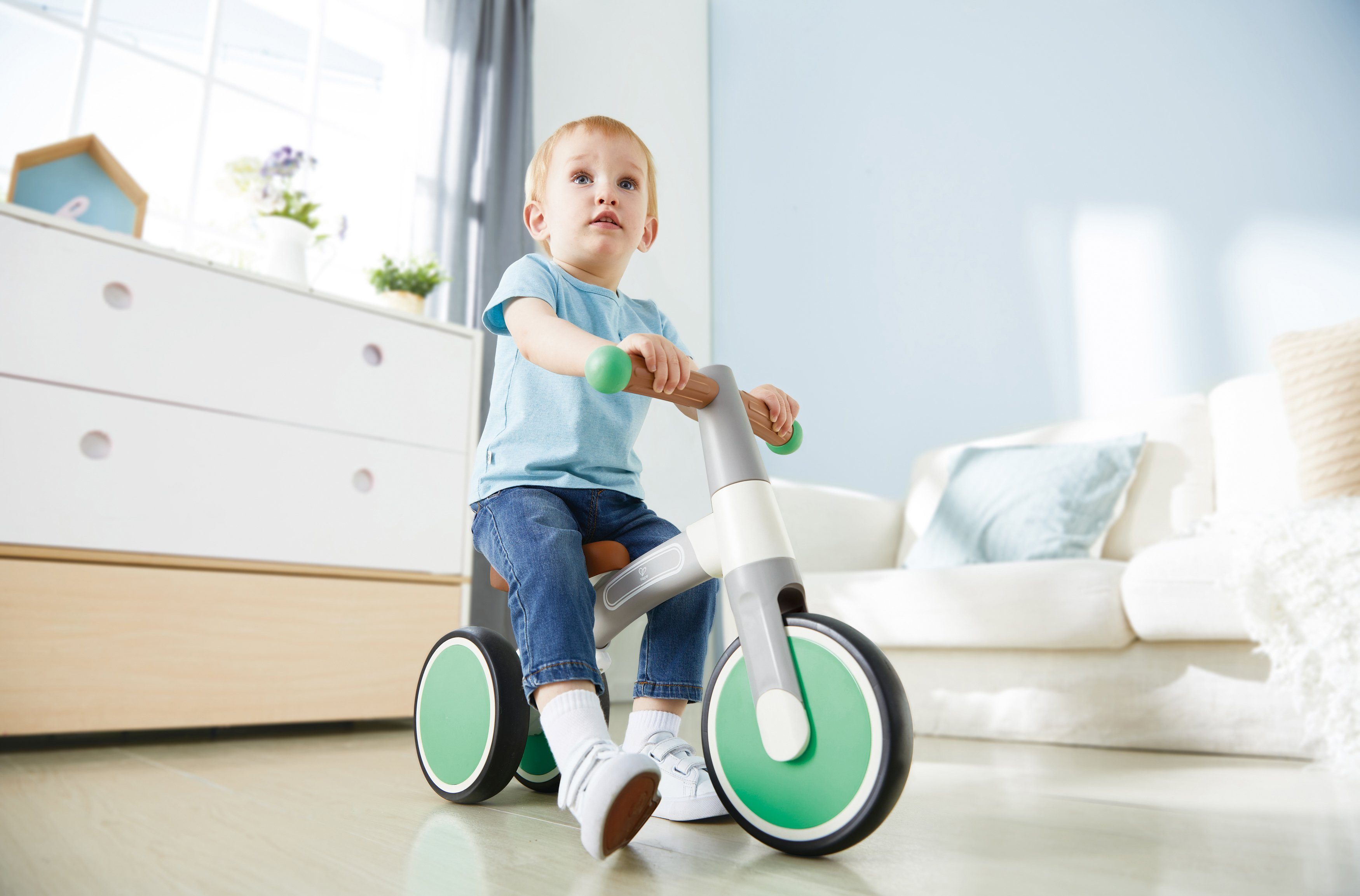 Hape Driewieler Mijn eerste loop-driewieler, lichtgrijs