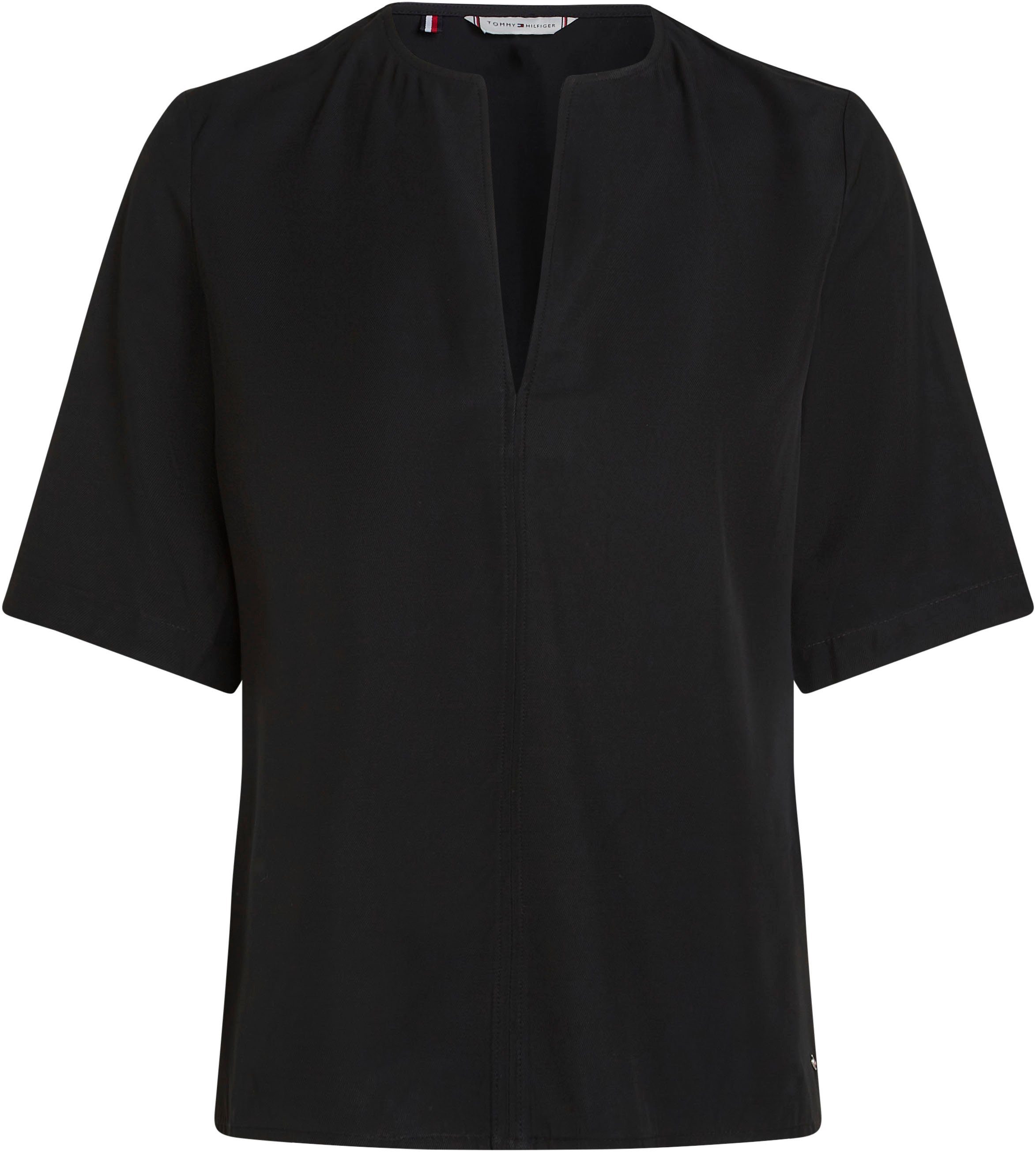 Tommy Hilfiger Klassieke blouse VISCOSE REGULAR V-NECK SS BLOUSE