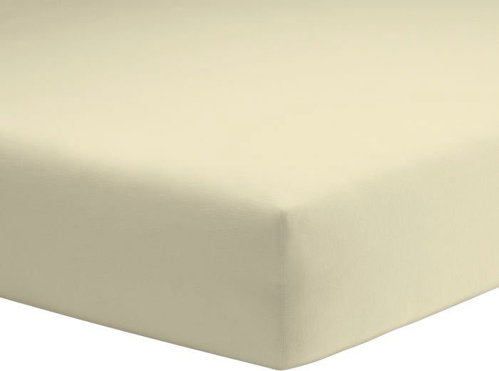 Mako-jersey-hoeslaken Van Schlafgut beige