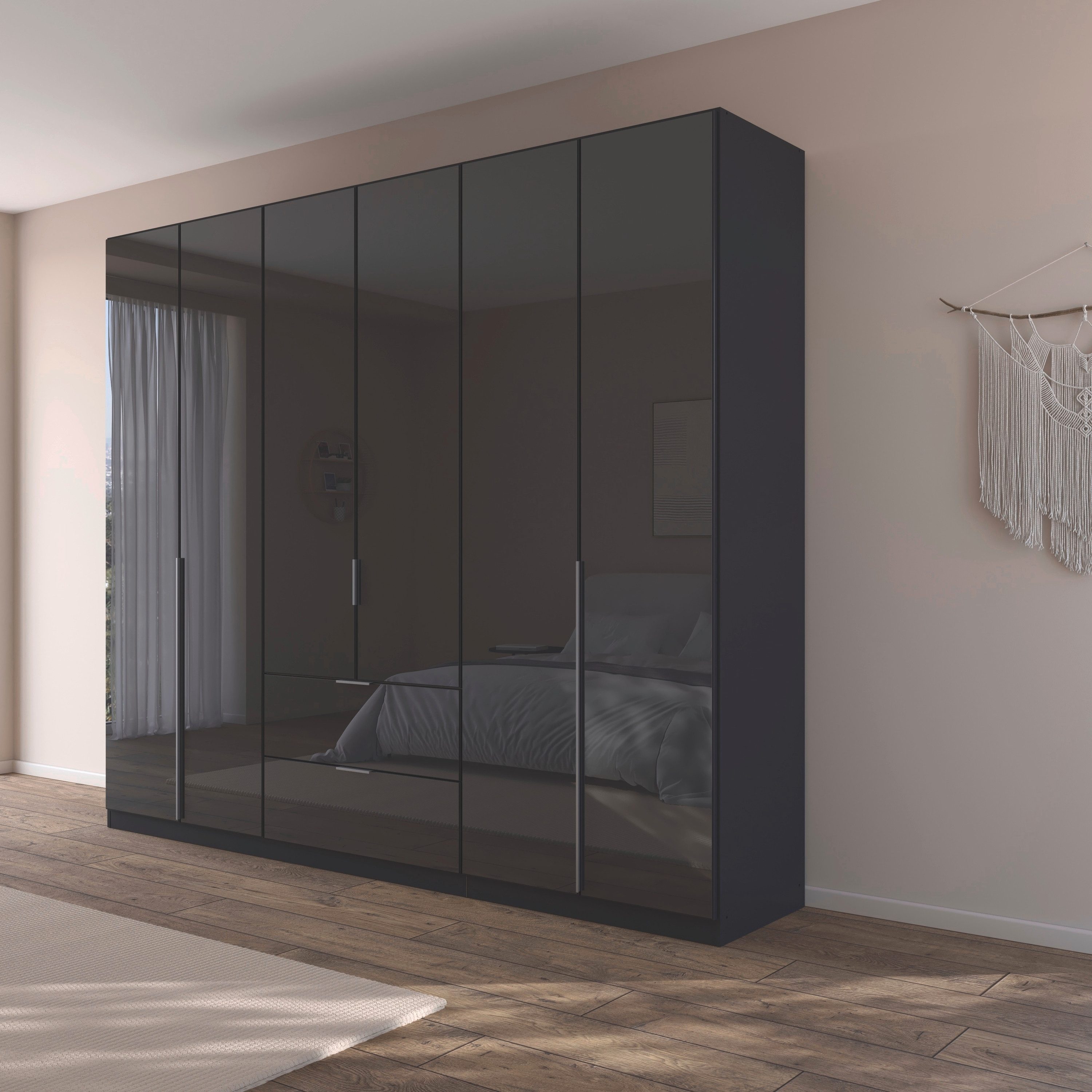 rauch Draaideurkast Kledingkasten kast garderobe AGORDO met glazen front