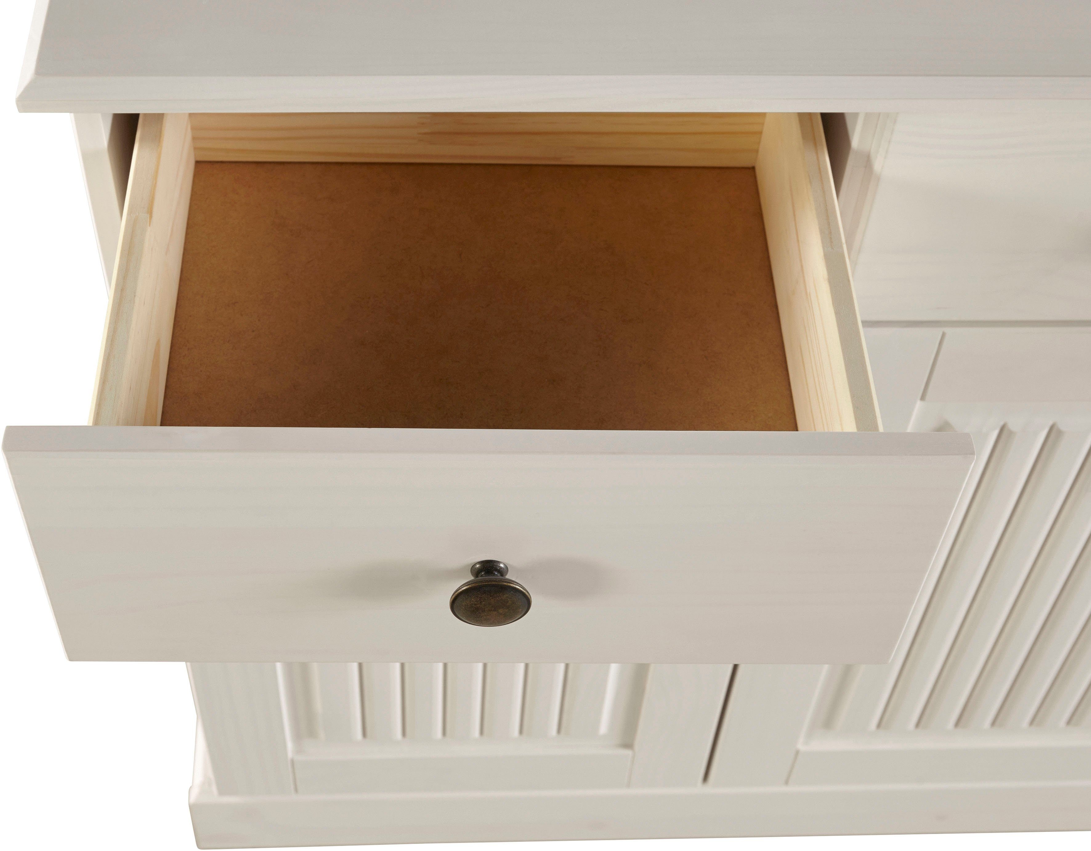 Home affaire Dressoir Liotta Commode met 2 lades en 2 verstelbare planken