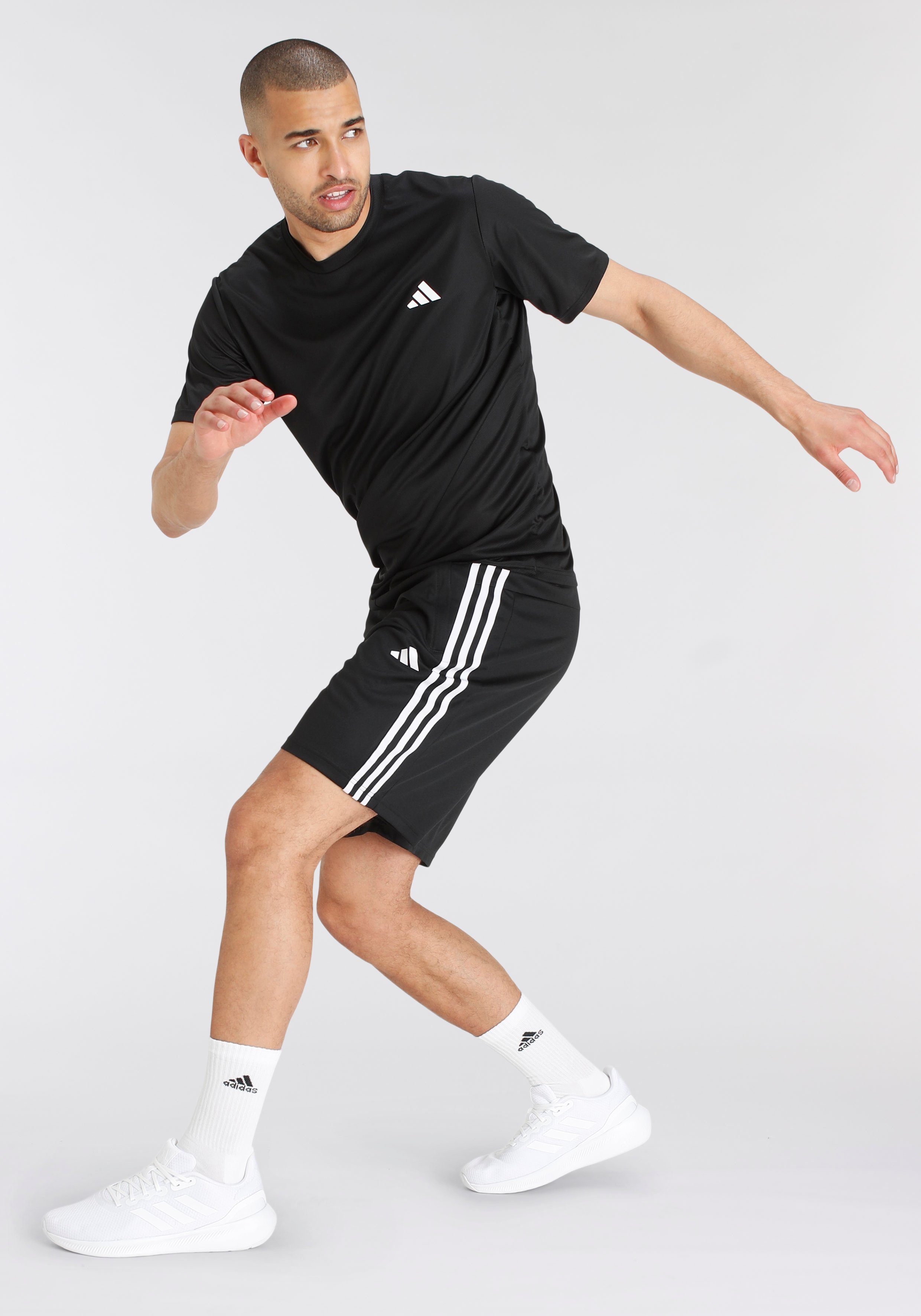 adidas Performance T-shirt TRAIN ESSENTIALS TRAINING AEROREADY-technologie, piqué-look