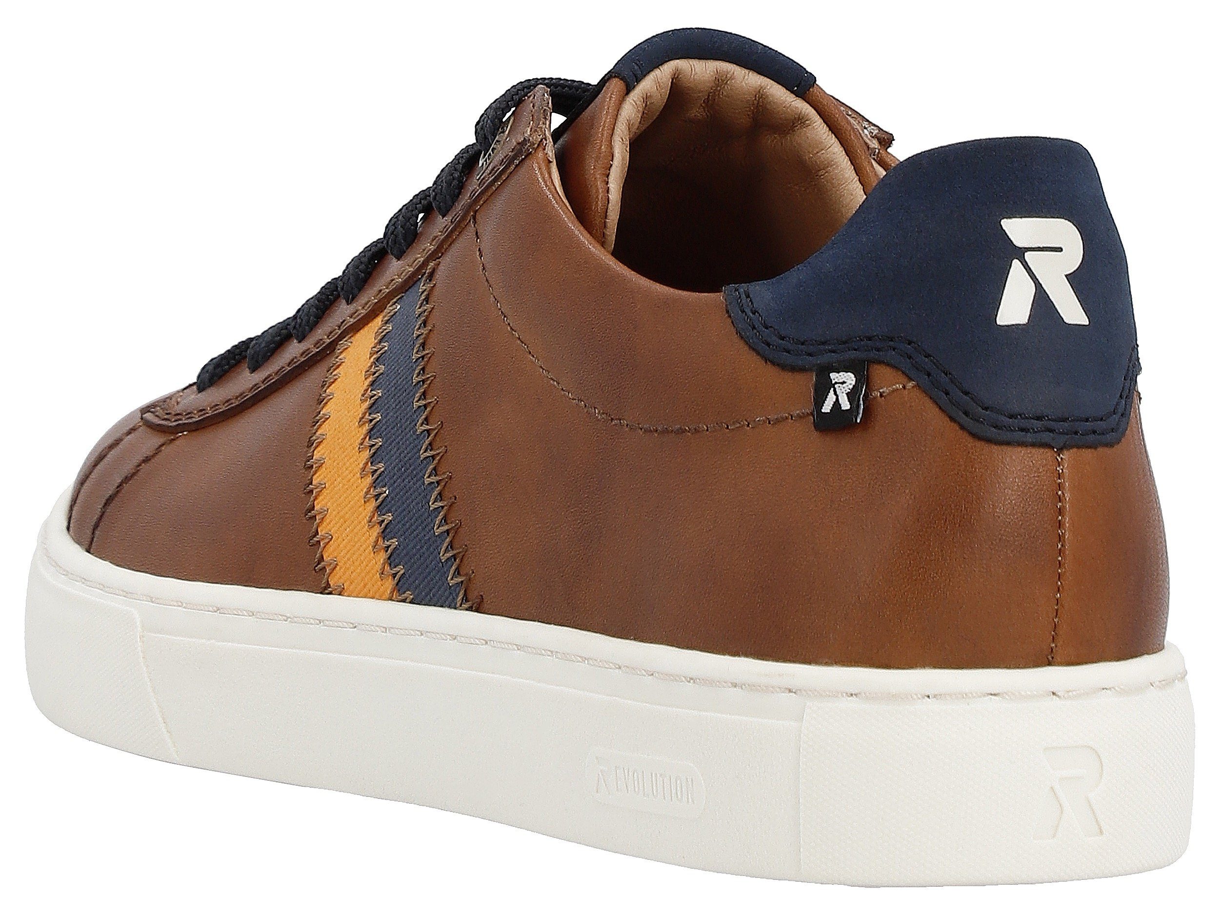 RIEKER Sport Sneakers met leren binnenvoering, vrijetijdsschoen, lage schoen, veterschoen