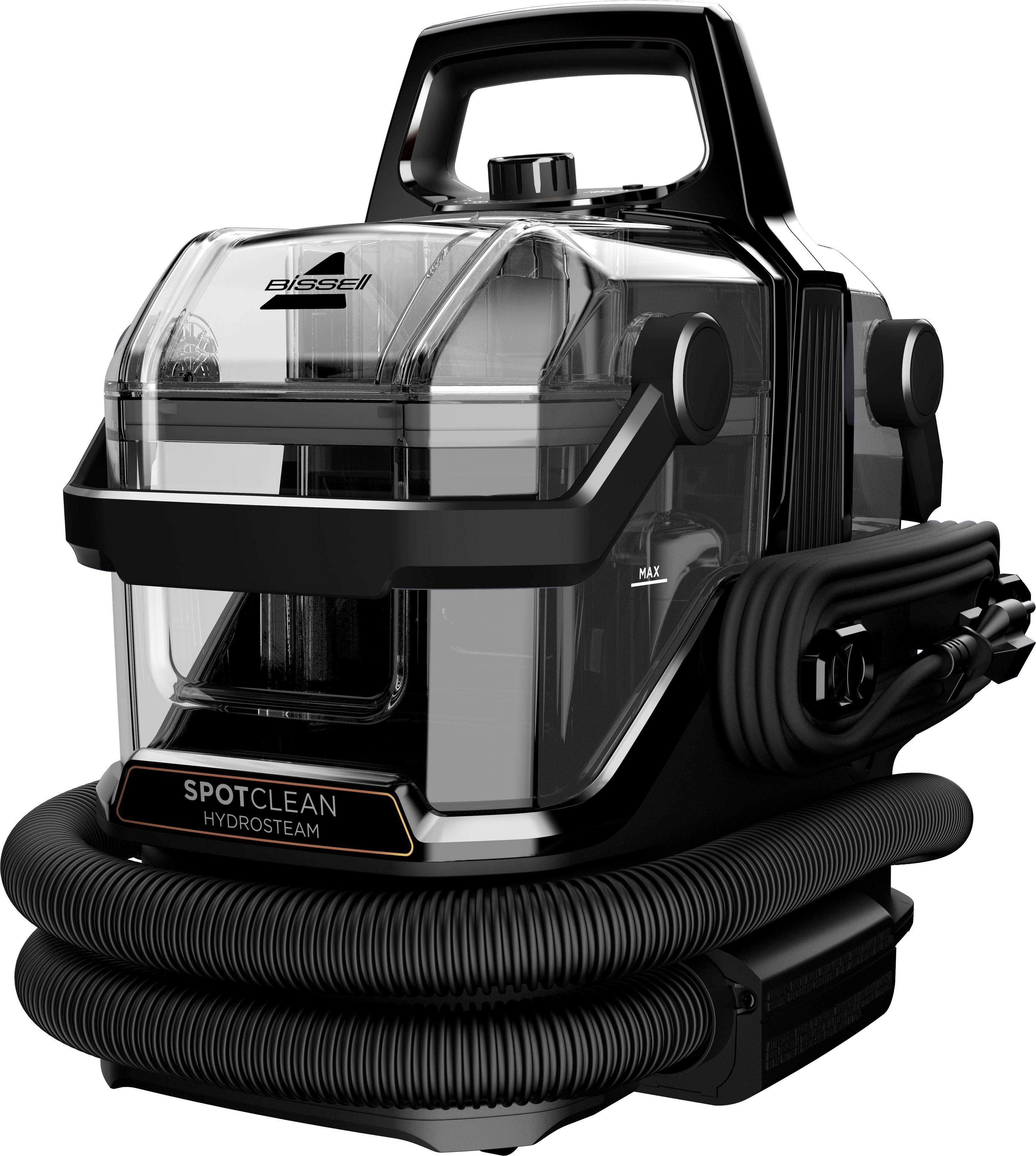 Bissell Waszuiger 3697N, SpotClean® HydroSteam™ Select, met stoom, dual-tank 15kpa, reinigt vlekken op tapijt, bekleding, trap, autostoel, tegel