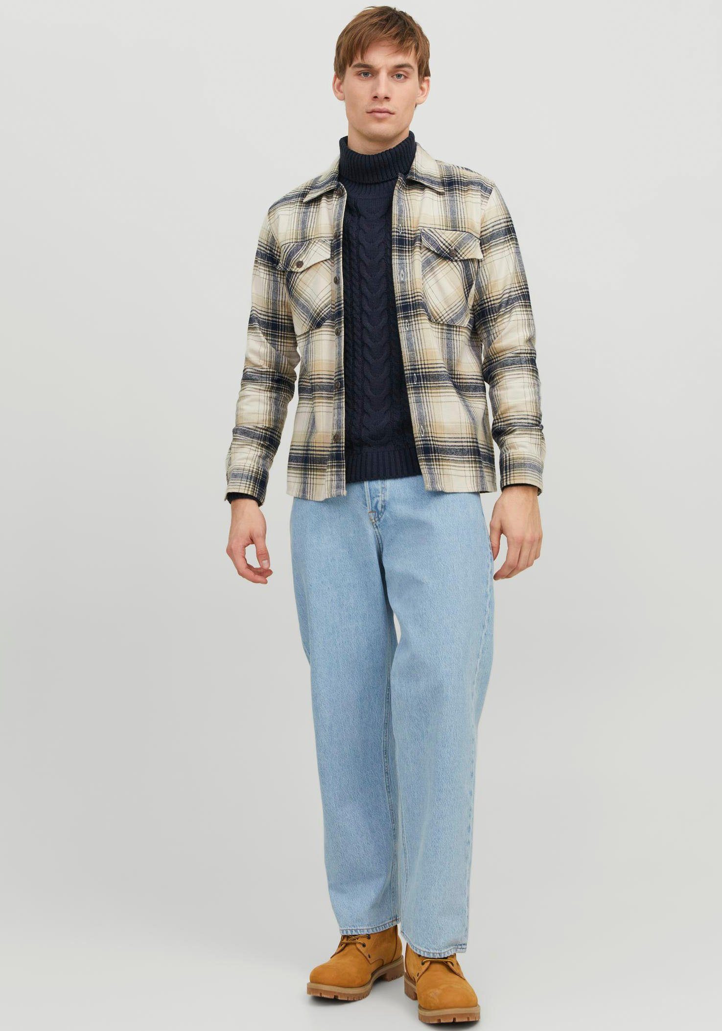 Jack & Jones Overhemd met lange mouwen JJEEDDIE OVERSHIRT LS NOOS