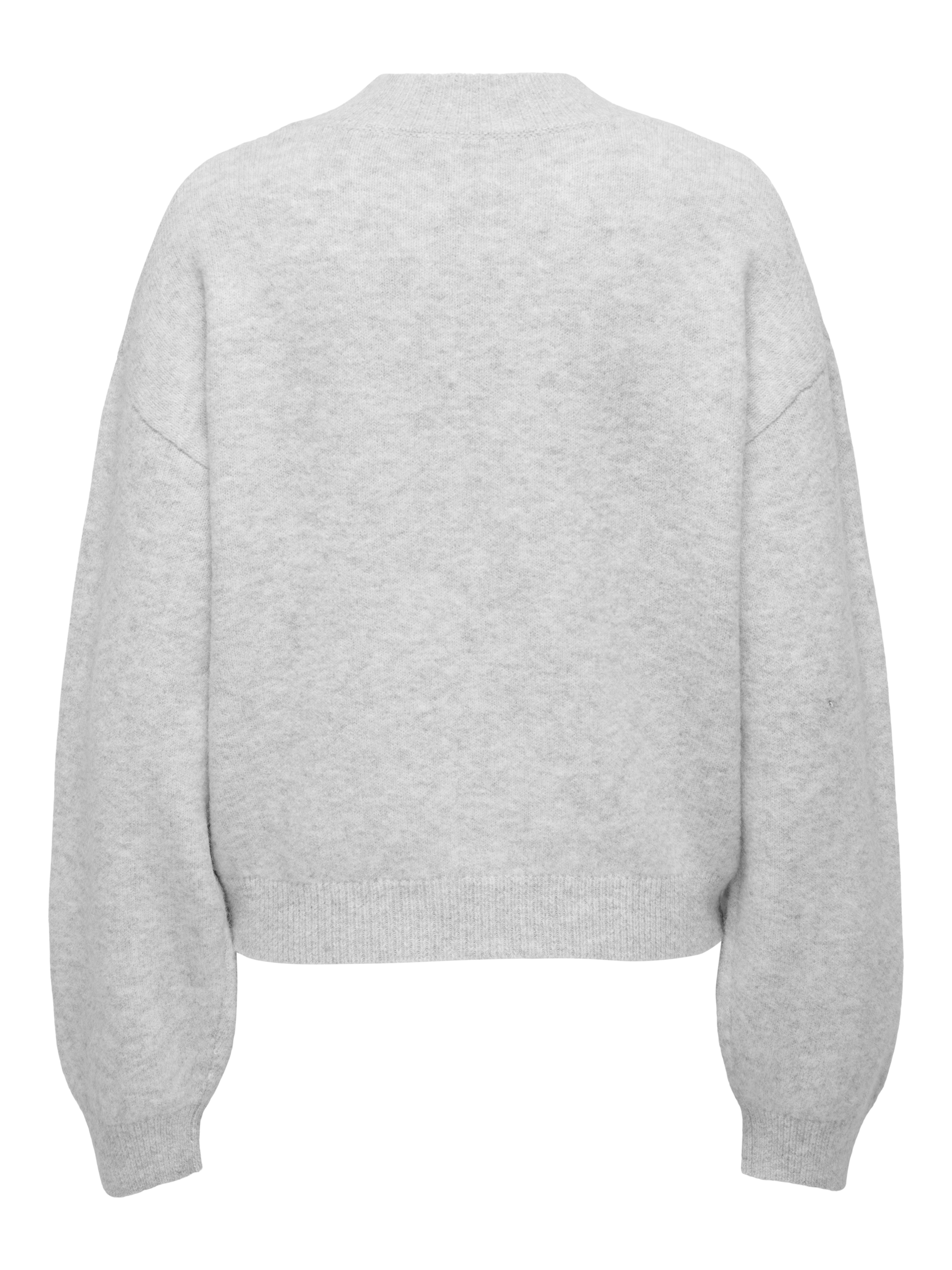 Only Gebreide trui ONLLOI LS HIGH NECK FLOWER PULL EX KNT
