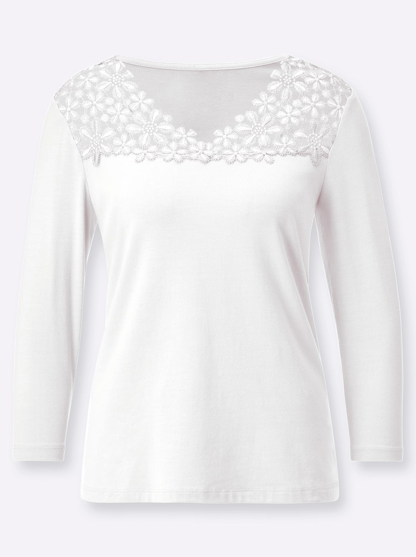 Creation L Shirt met 3/4 mouwen Modal-mix-shirt (1-delig)