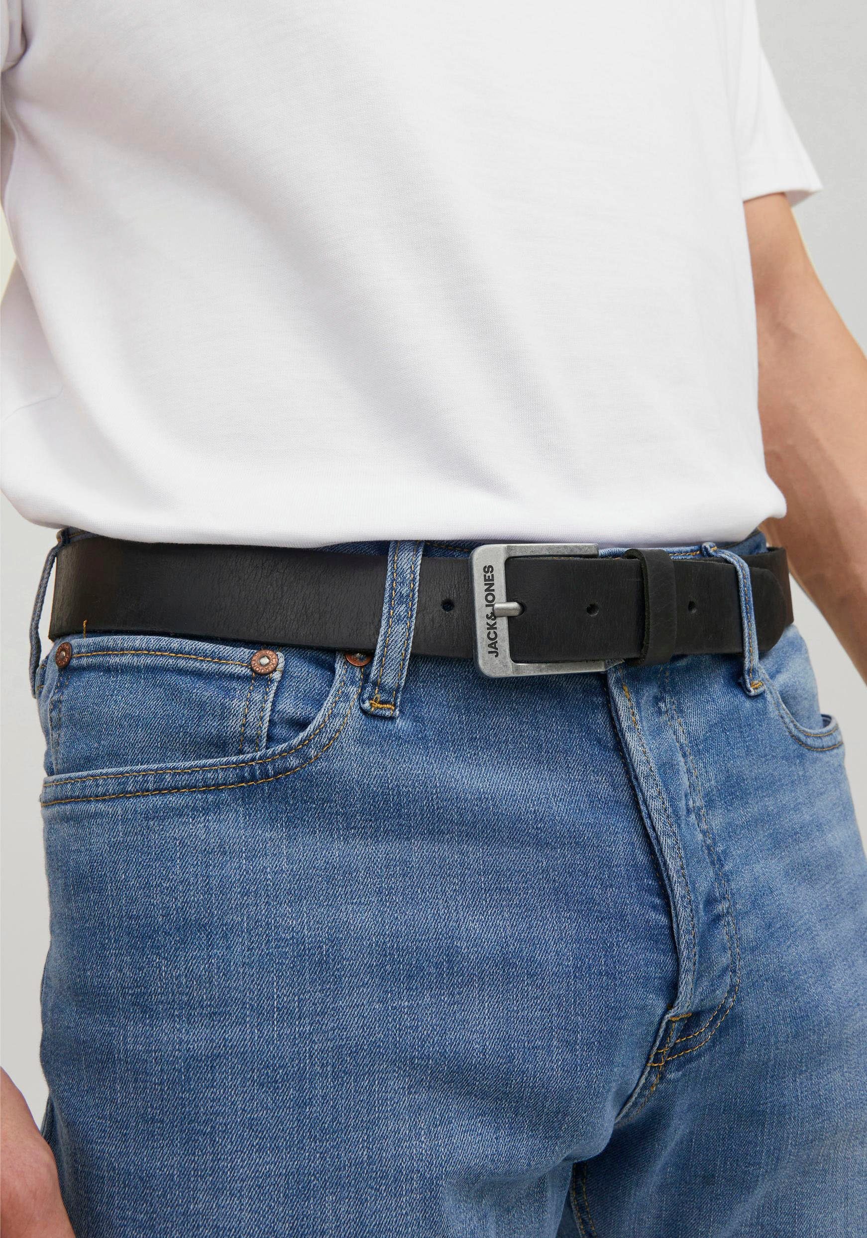 Jack & Jones Leren riem JACROCK LEATHER BELT NOOS