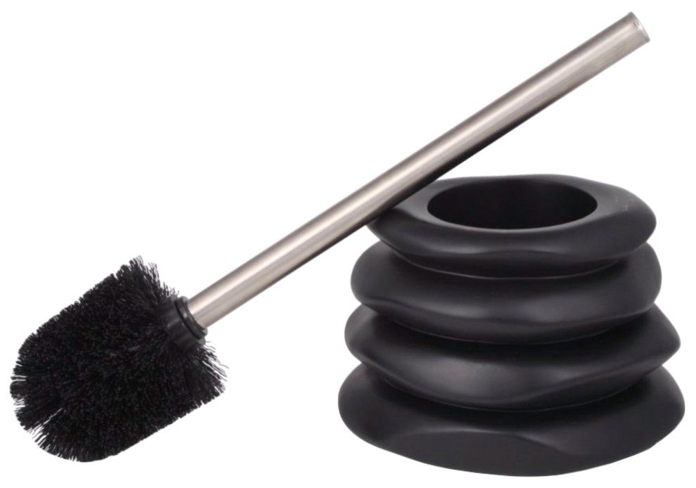 Sanilo Set badkameraccessoires Harmony bestaand uit zeepdispenser en toiletborstel, zijdemat (combi-set, 2-delig)