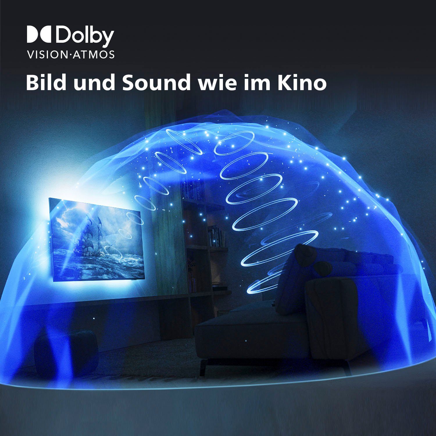 Philips OLED-TV 65OLED708/12, 164 cm / 65", 4K Ultra HD, Android TV - Google TV - Smart TV