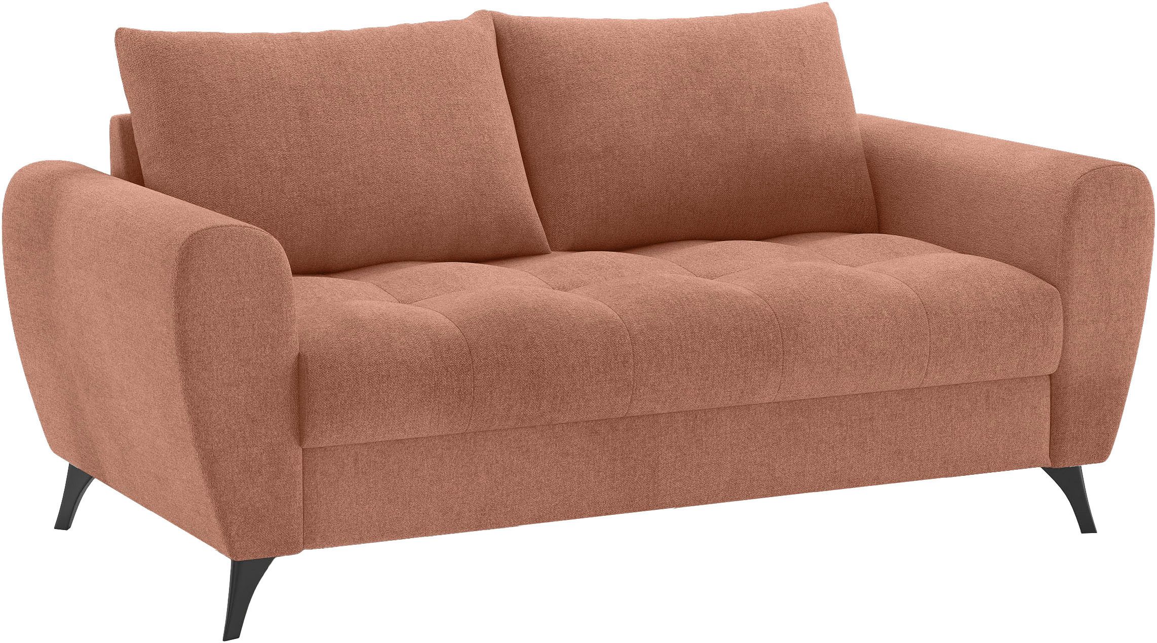 Mr. Couch 2,5-zits Blackburn II Optioneel met koudschuimvering tot 140 kg belastbaar oranje, 2-zitsbanken