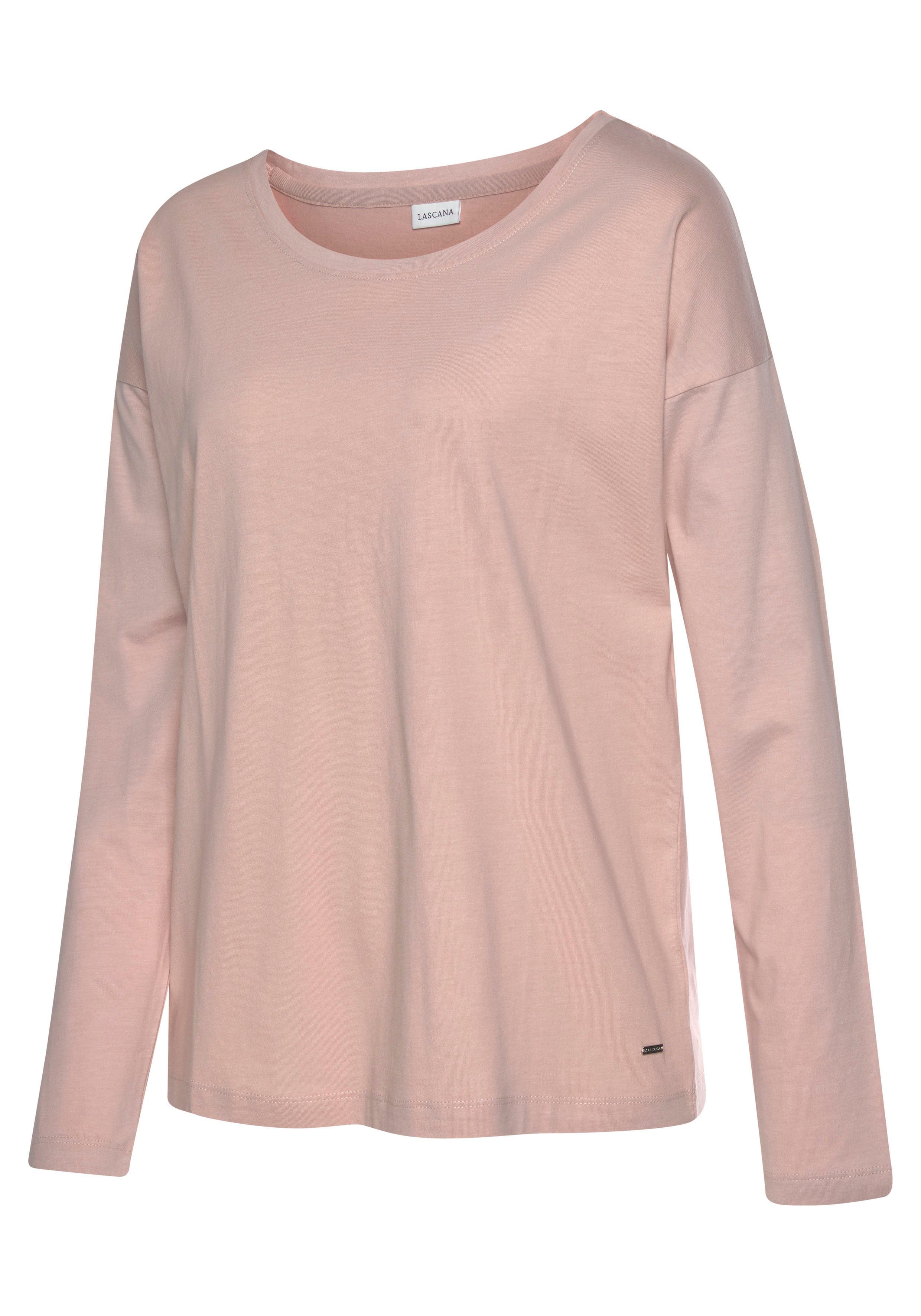Lascana Pyjama top met afhangende schouders