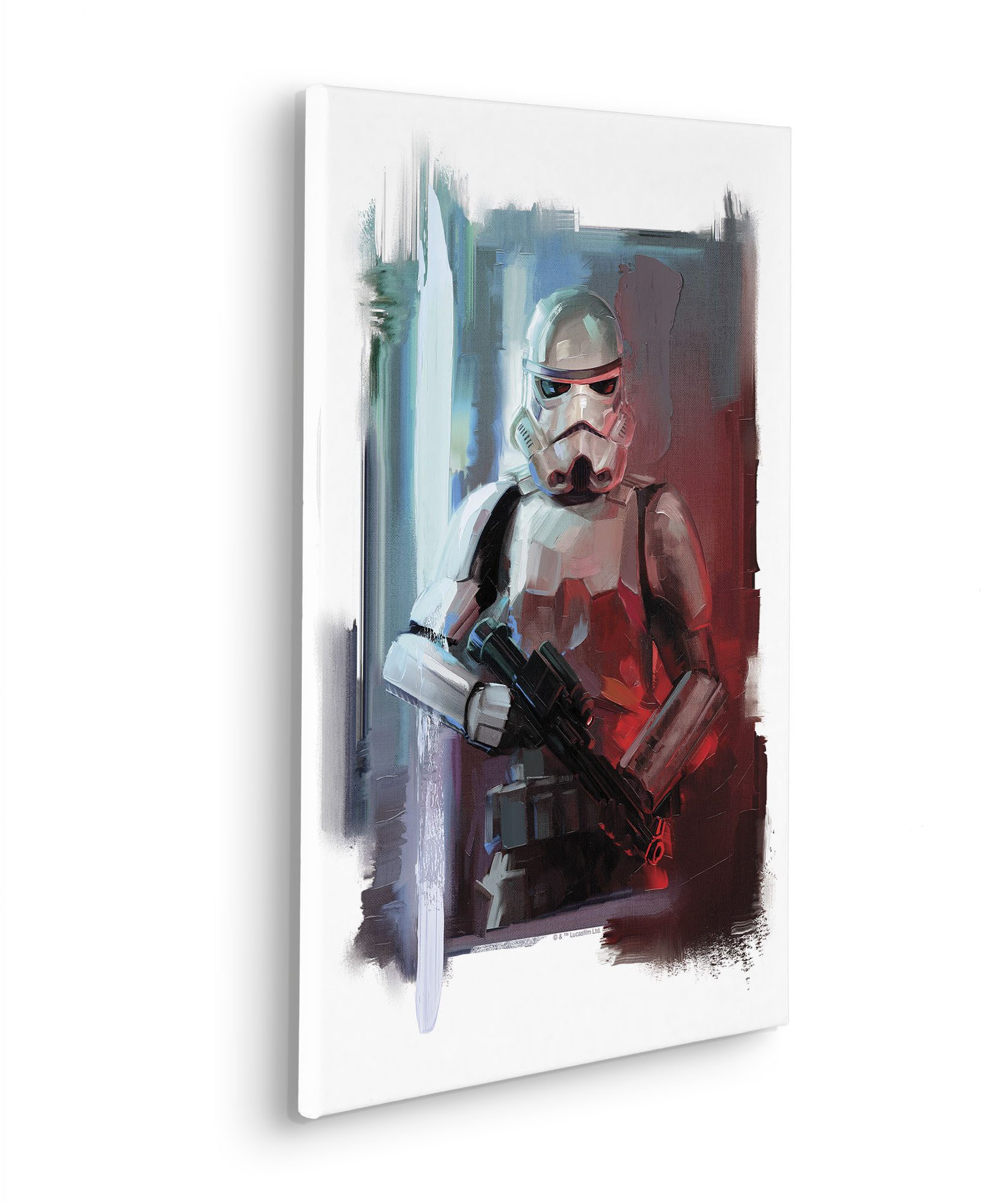 Komar Artprint op linnen Star Wars Stormtrooper Painting 400 x 260 cm (breedte x hoogte) - behang, vlies, woonkamer, slaapkamer (1 stuk)
