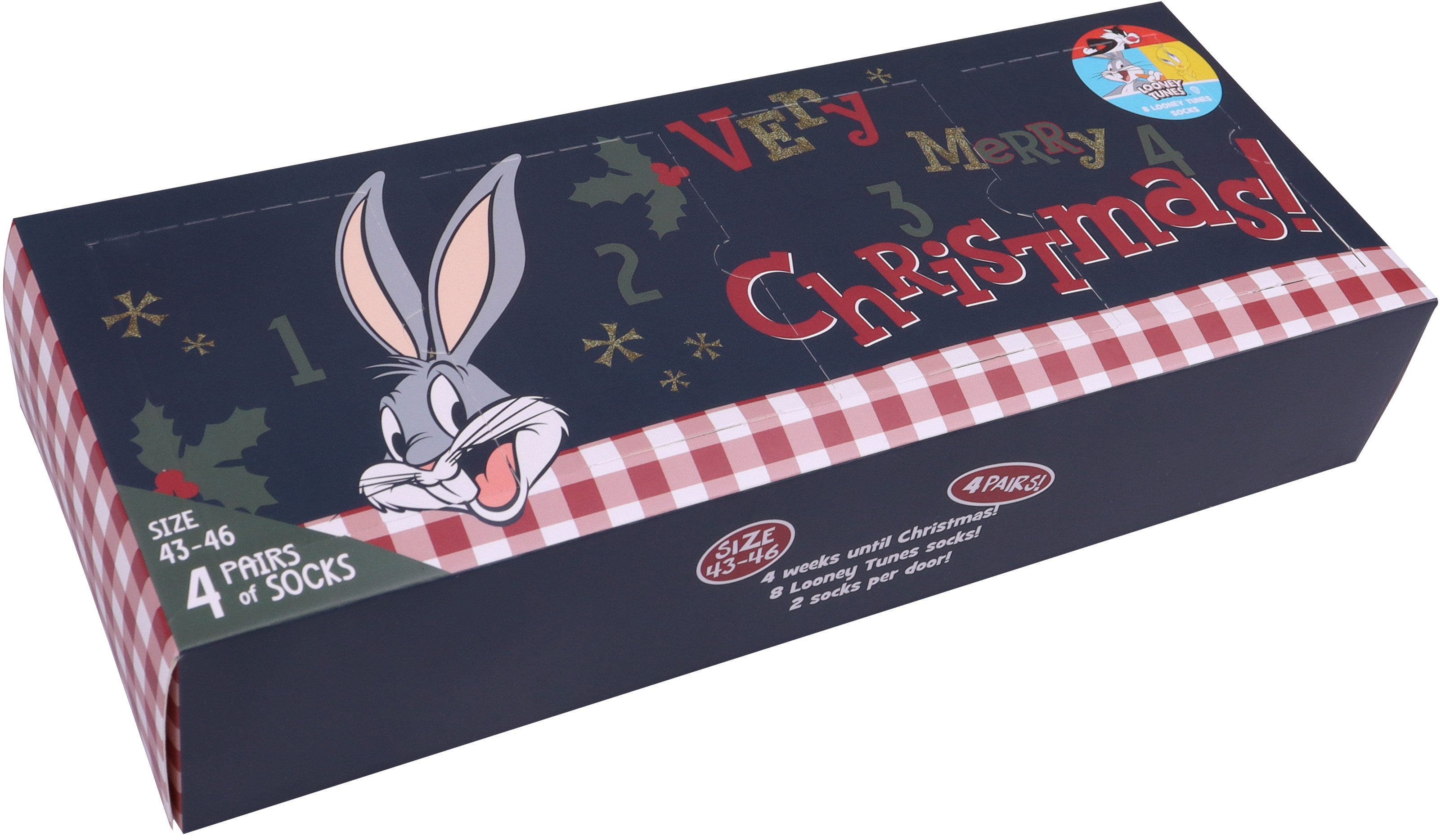 Capelli New York Adventskalender met 4 deuren (set, 8-delig, 4 paar)