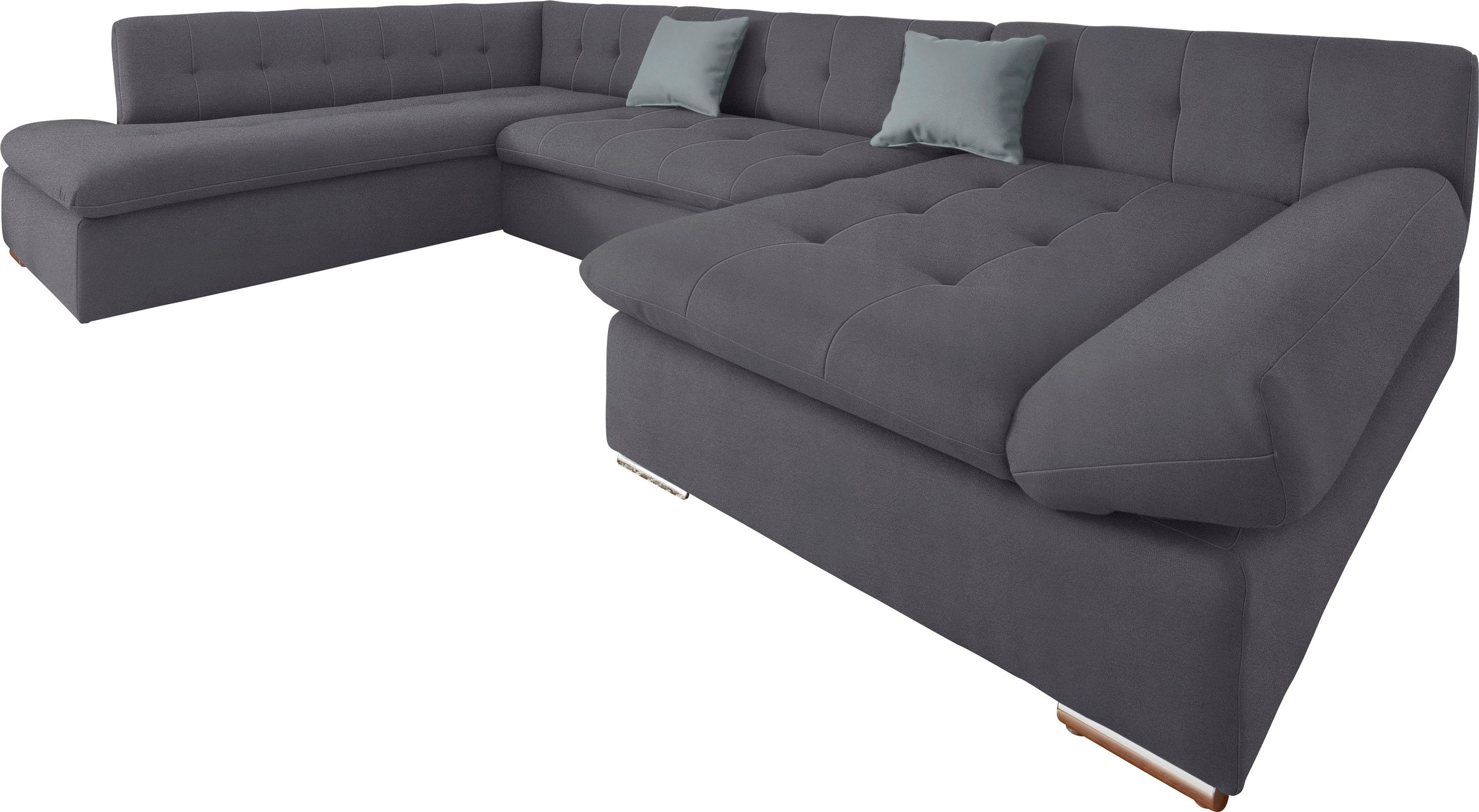 TRENDMANUFAKTUR Zithoek Reggae II, incl. armleuningverstelling, tijdloos modern, comfortabel, U-vorm