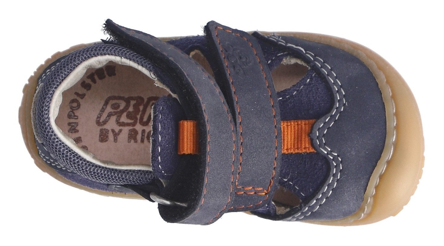 PEPINO by RICOSTA Babyschoentjes Ebi WMS: gemiddeld , klittenbandschoen, leren binnenzool, maat sjabloon te downloaden