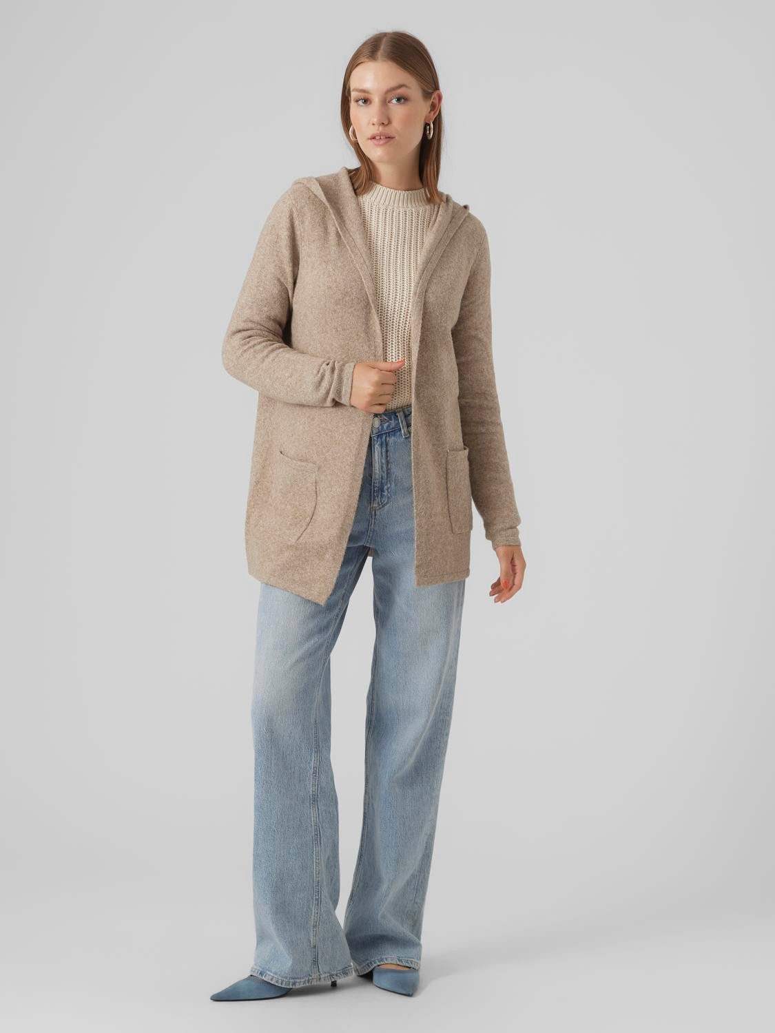 Vero Moda Vest VMDOFFY LS OPEN HOOD CARDIGAN GA NOOS