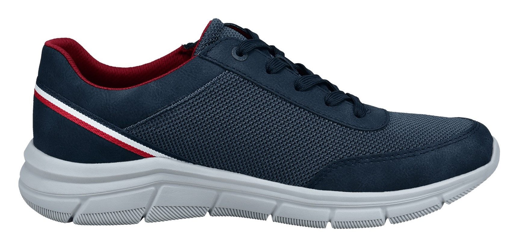 Bugatti Sneakers met sleehak vrijetijdsschoen, lage schoen, veterschoen met buitenrits
