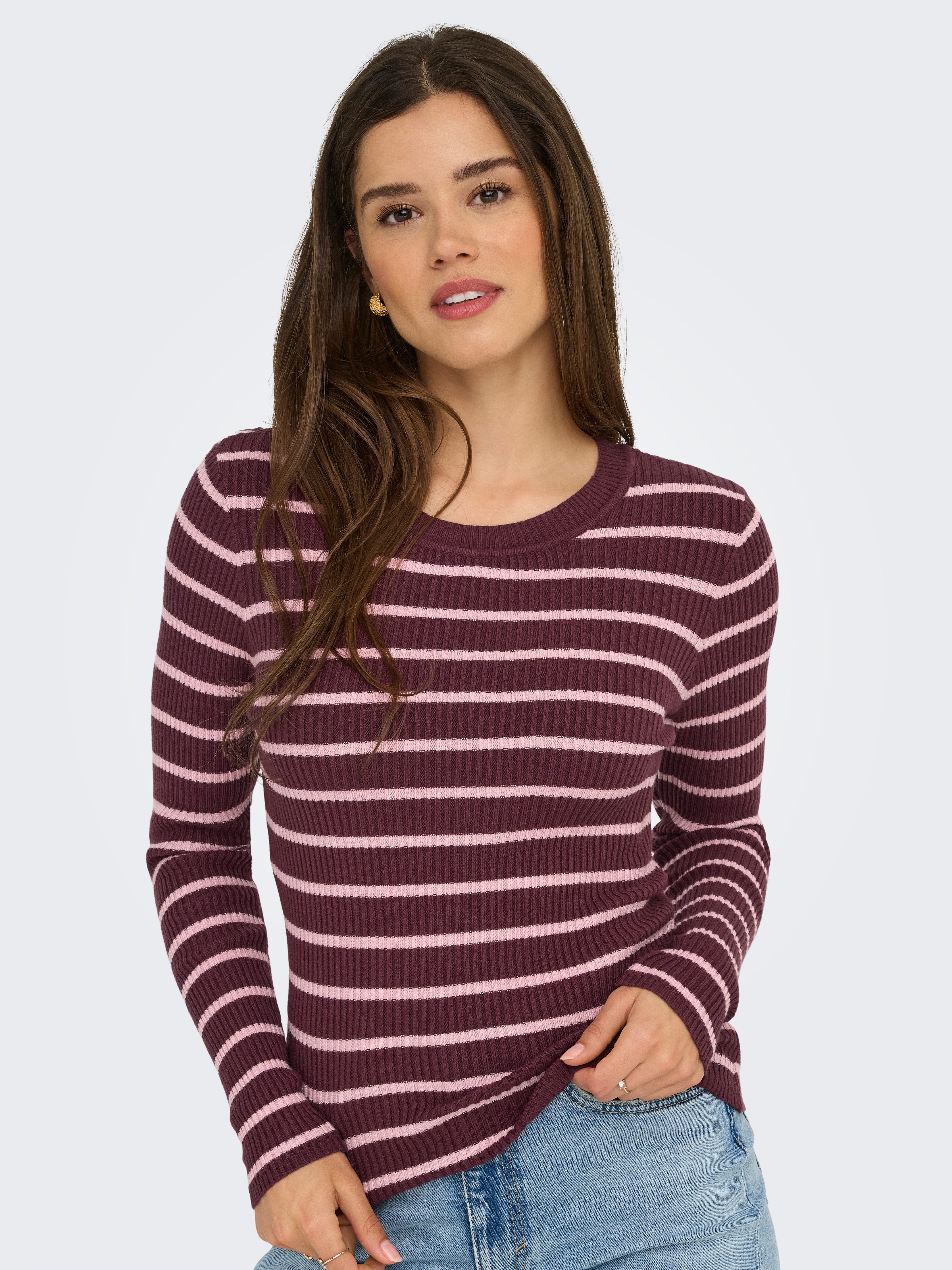 Only Gebreide trui ONLLOUISA L/S PULLOVER KNT NCA