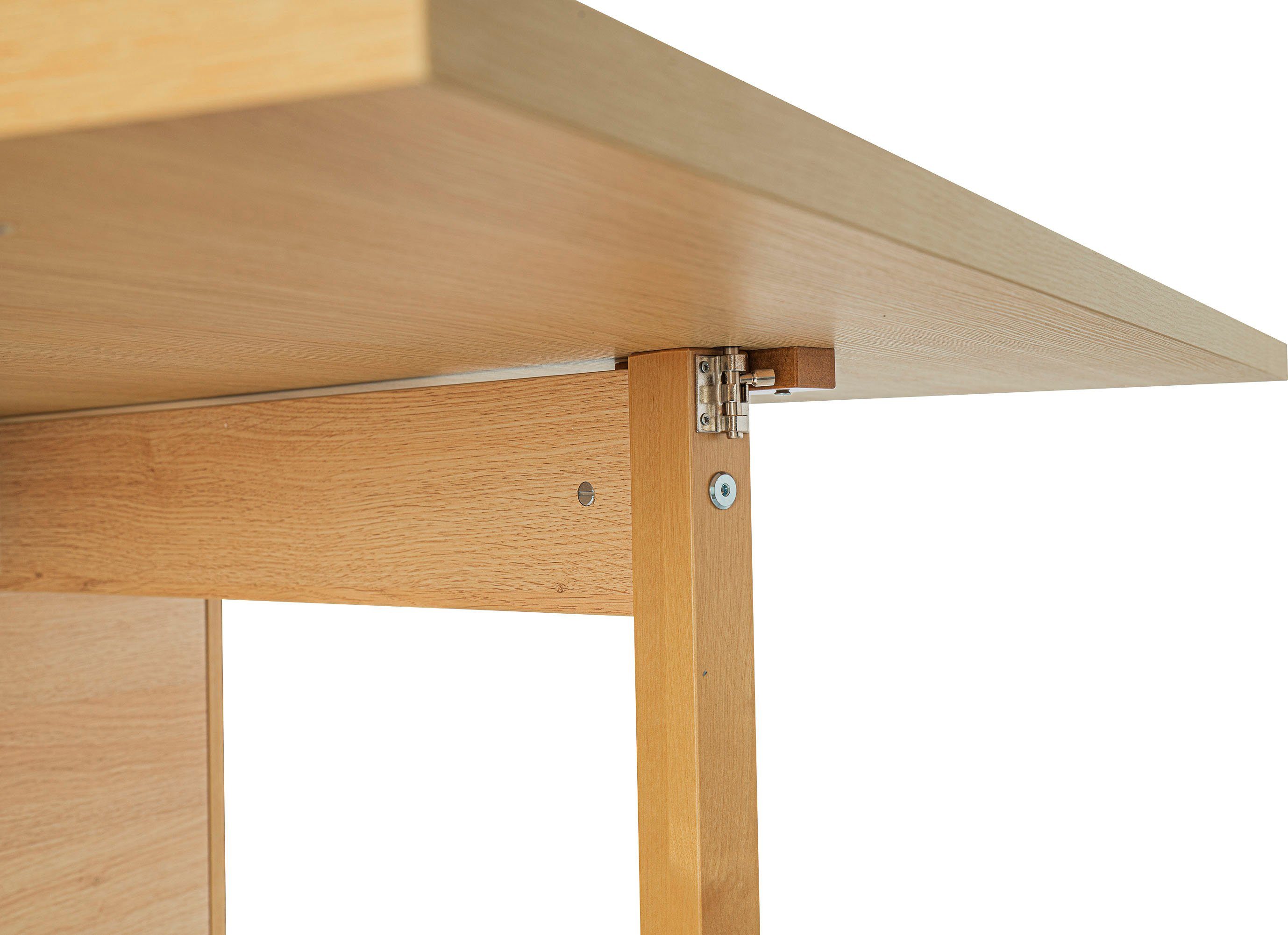 Woodman Eettafel Jasper met een rechthoekig tafelblad en uittrekfunctie, breedte 90 cm