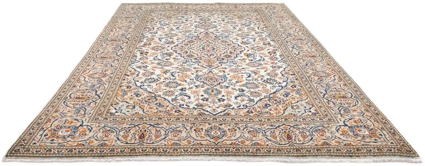 morgenland Wollen kleed Keshan Teppich handgeknüpft blau-Perserteppich - Keshan - 309 x 195 cm - blau