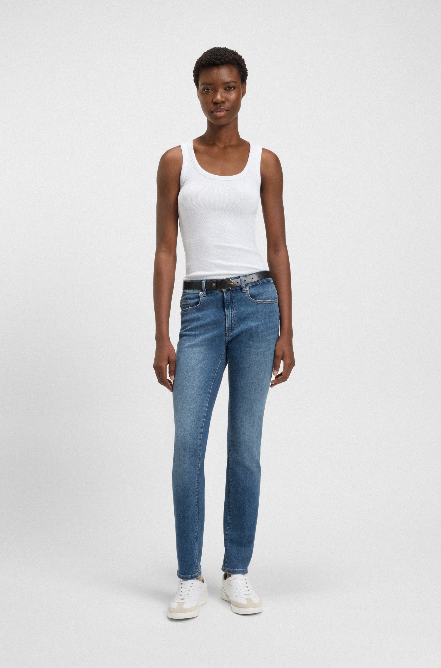Boss Orange Slim fit jeans JACKIE MR 4.0 van soft-motion-denim