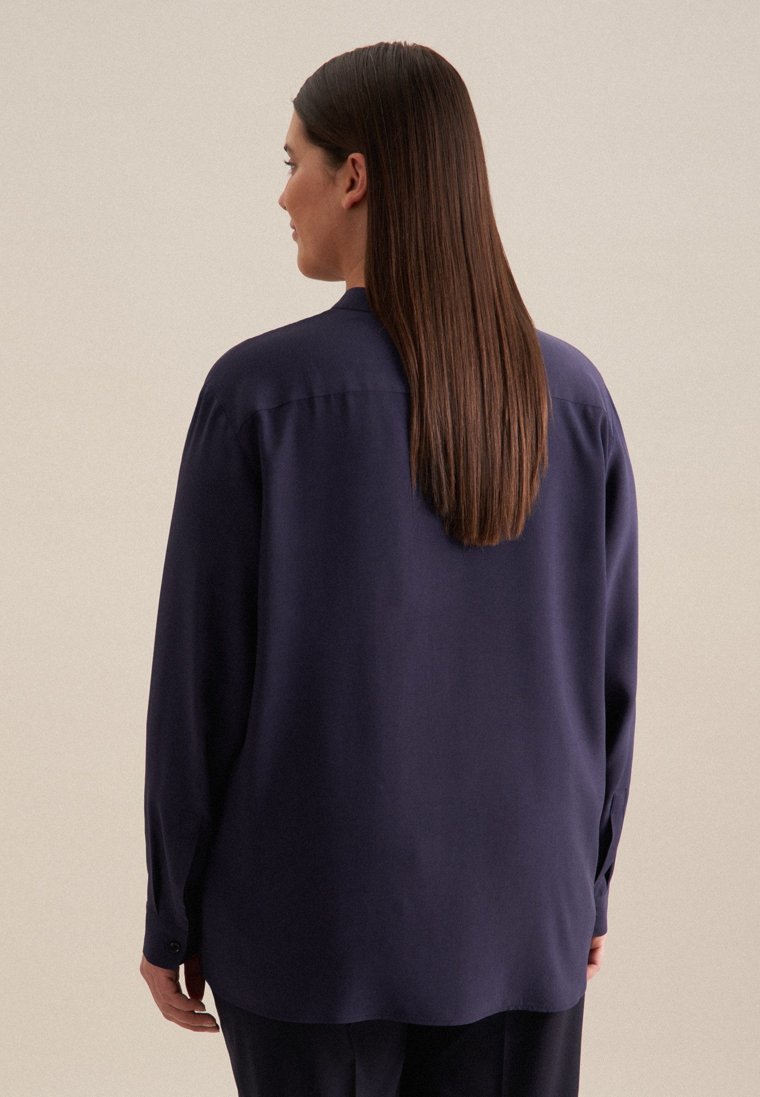 seidensticker Klassieke blouse Zwarte roos
