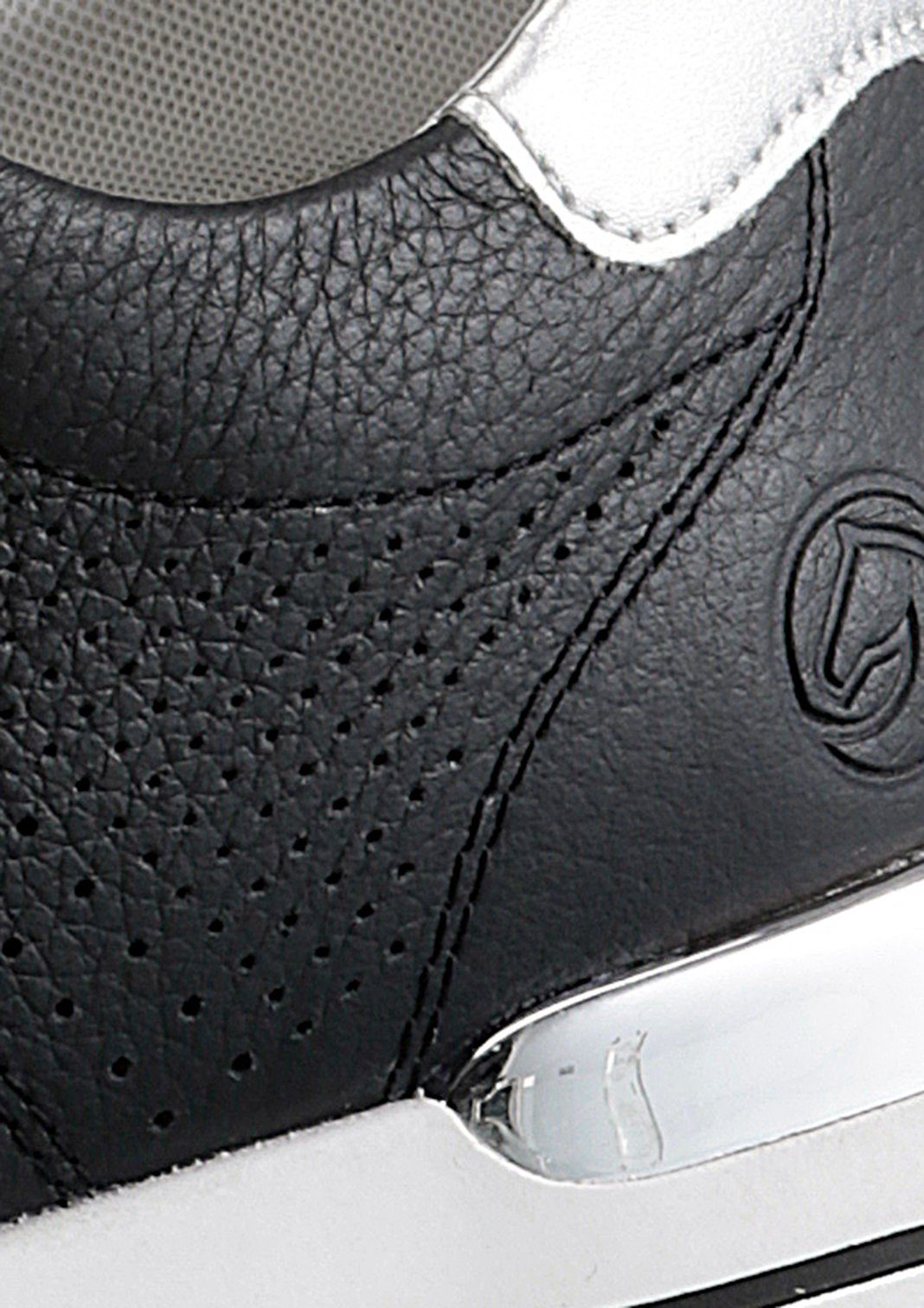 Remonte Sneakers met sleehak met gepolsterde voetbed, vrijetijdsschoen, lage schoen, veterschoen
