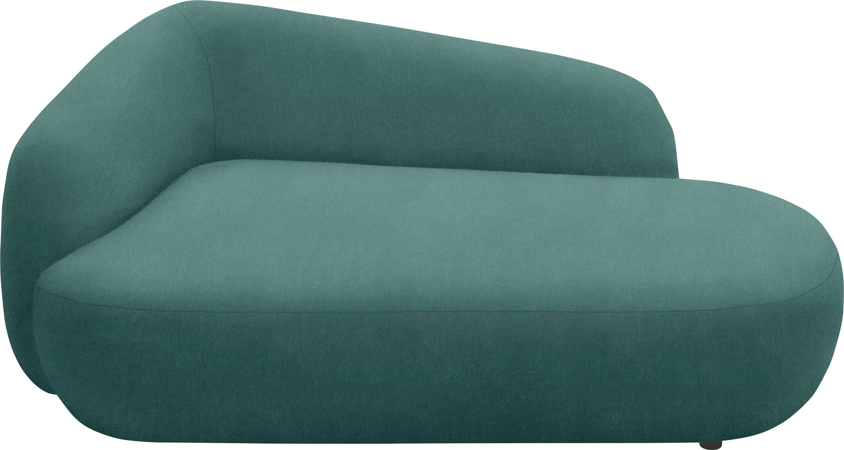 andas Récamier Björnar incl. reversible-sierkussen: bloemmotief, resp. uni, Binnenvering, armleuning links of rechts naar keuze, B/D/H: 183x105x75 cm