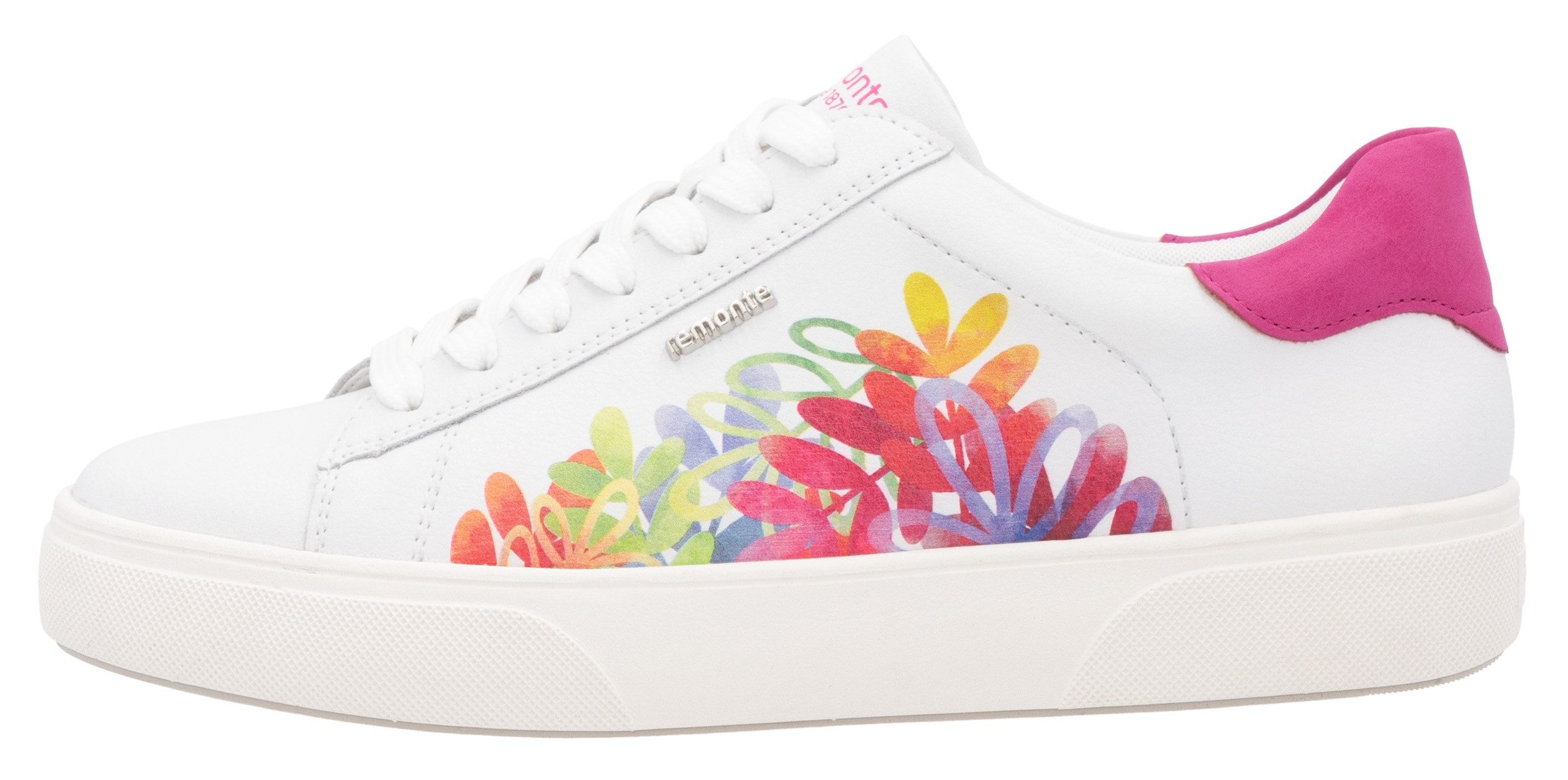 Remonte Plateausneakers , veterschoen, vrijetijdsschoen, lage schoen met contrastafwerking