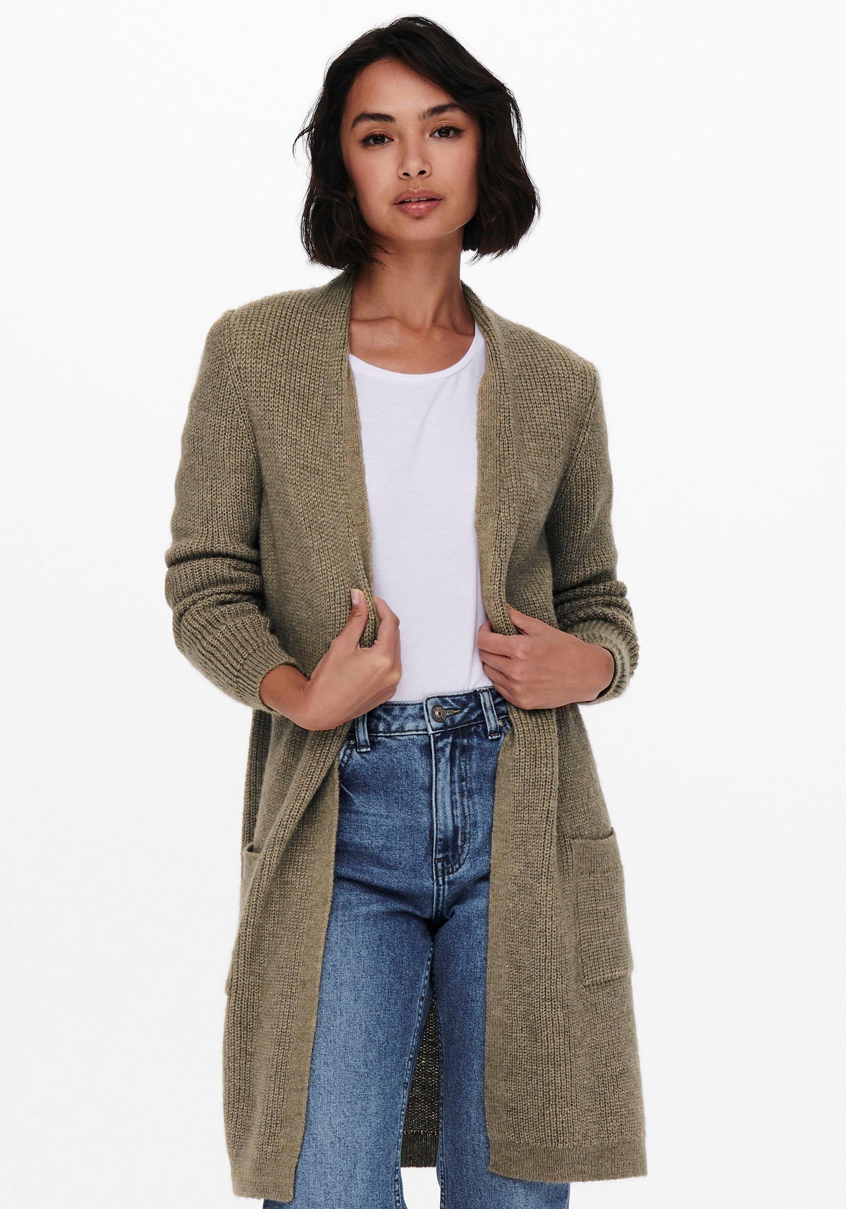 Only Lang vest ONLJADE L/S cardigan KNT NOOS