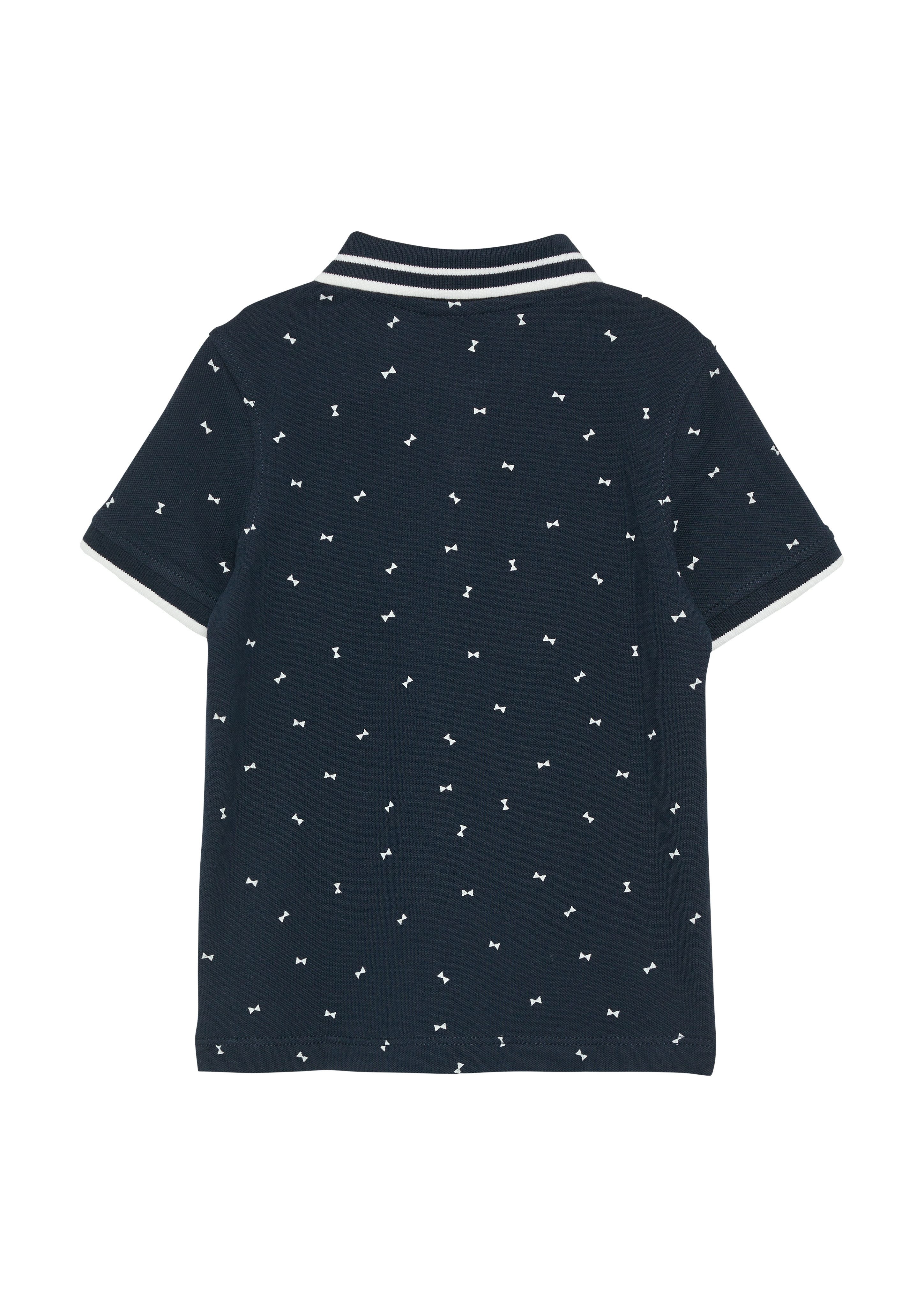 s.Oliver RED LABEL Junior Poloshirt met alloverprint voor jongens