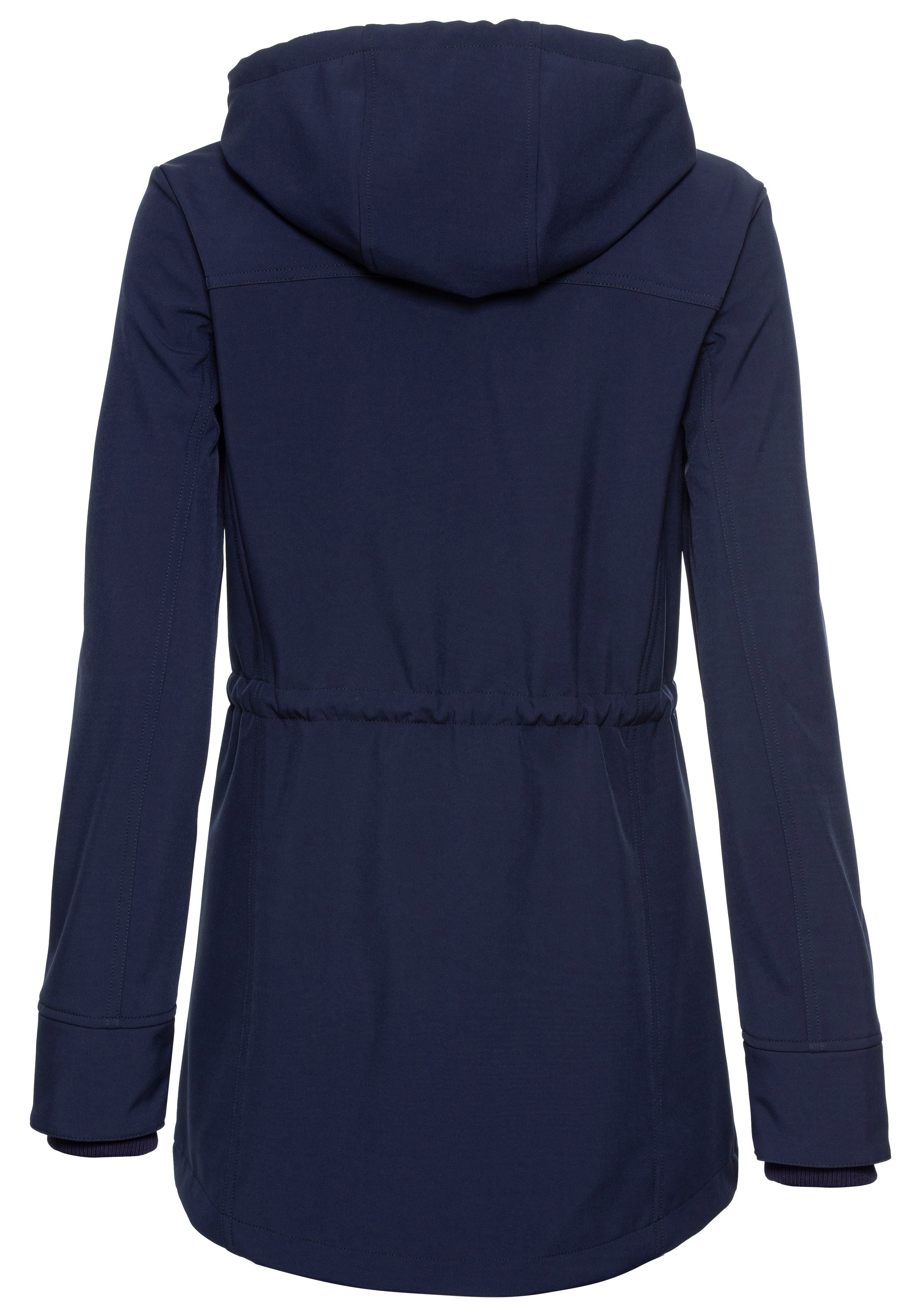 vivance active Softshell-jack met koord aan de taille