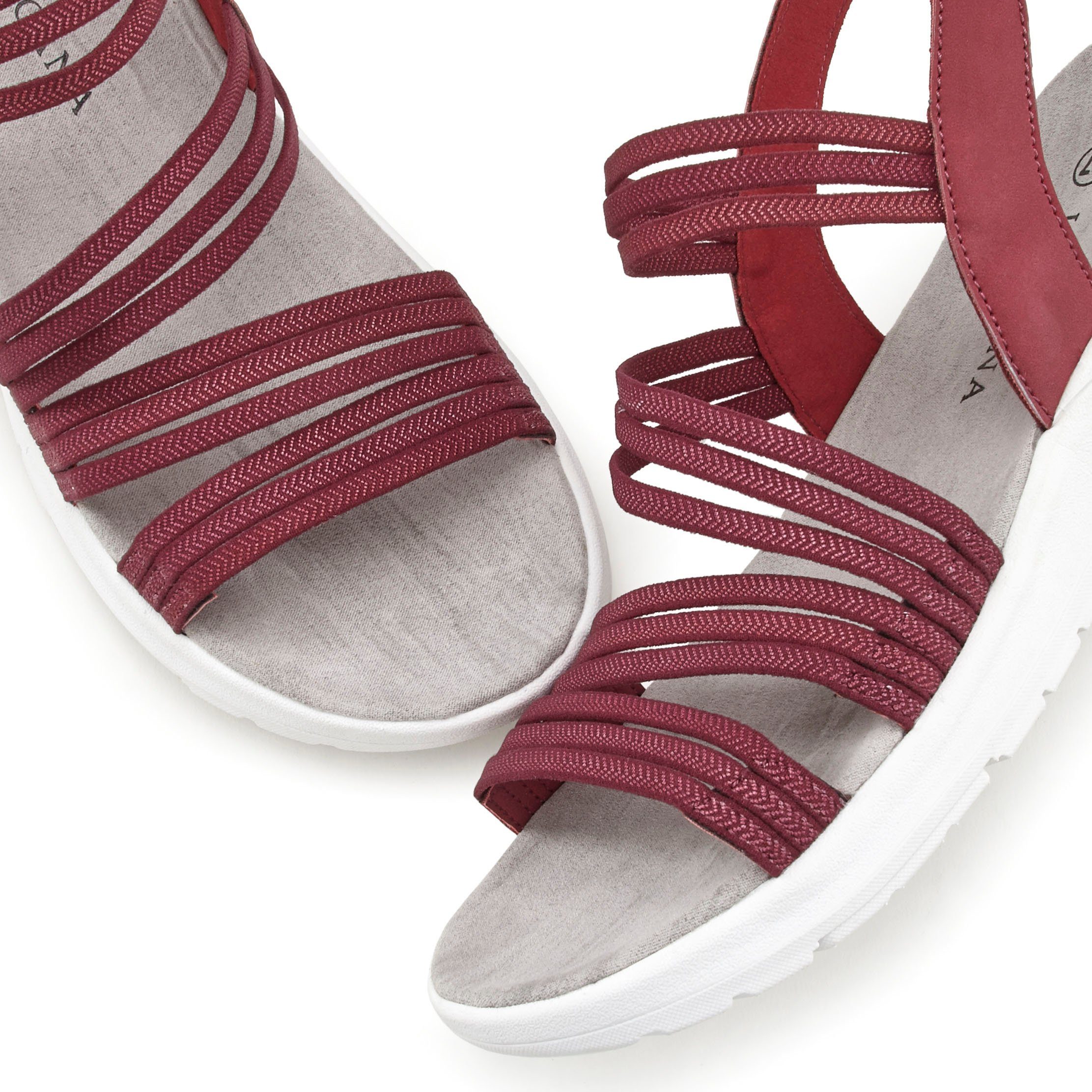 Lascana Sandalen Zomerschoen Sandalette, zomerschoen, ultralichte zool, elastische bandjes VEGAN