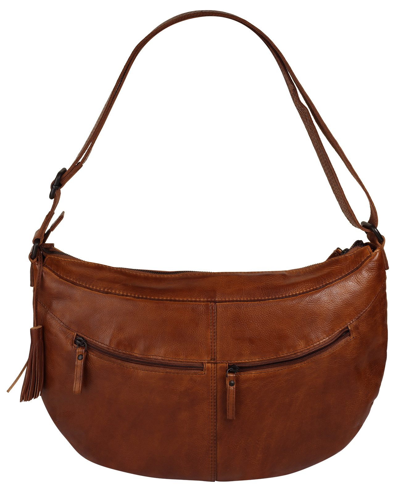Spikes & Sparrow Schoudertas echt leder