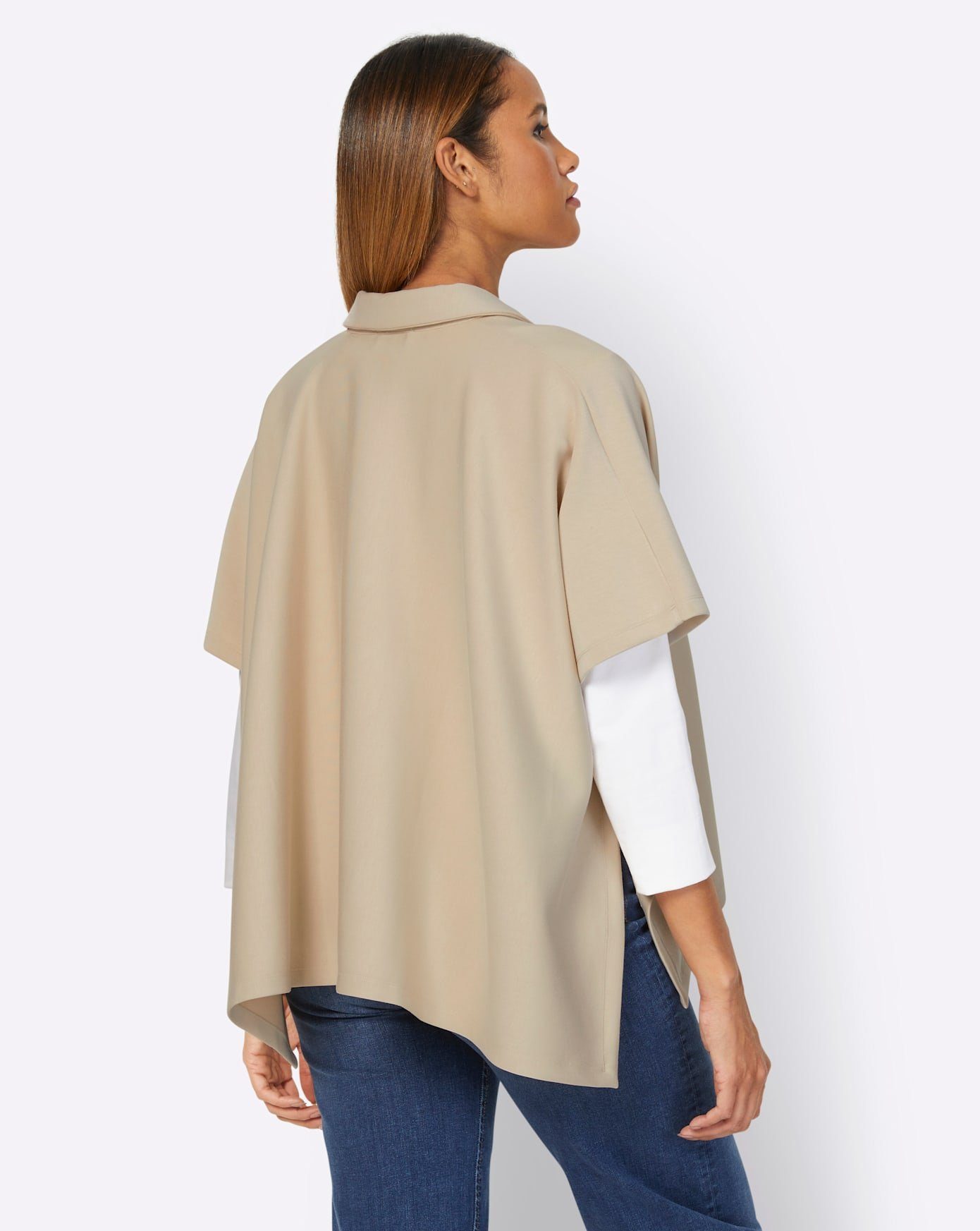 Creation L Shirtjasje Shirt-poncho (1-delig)