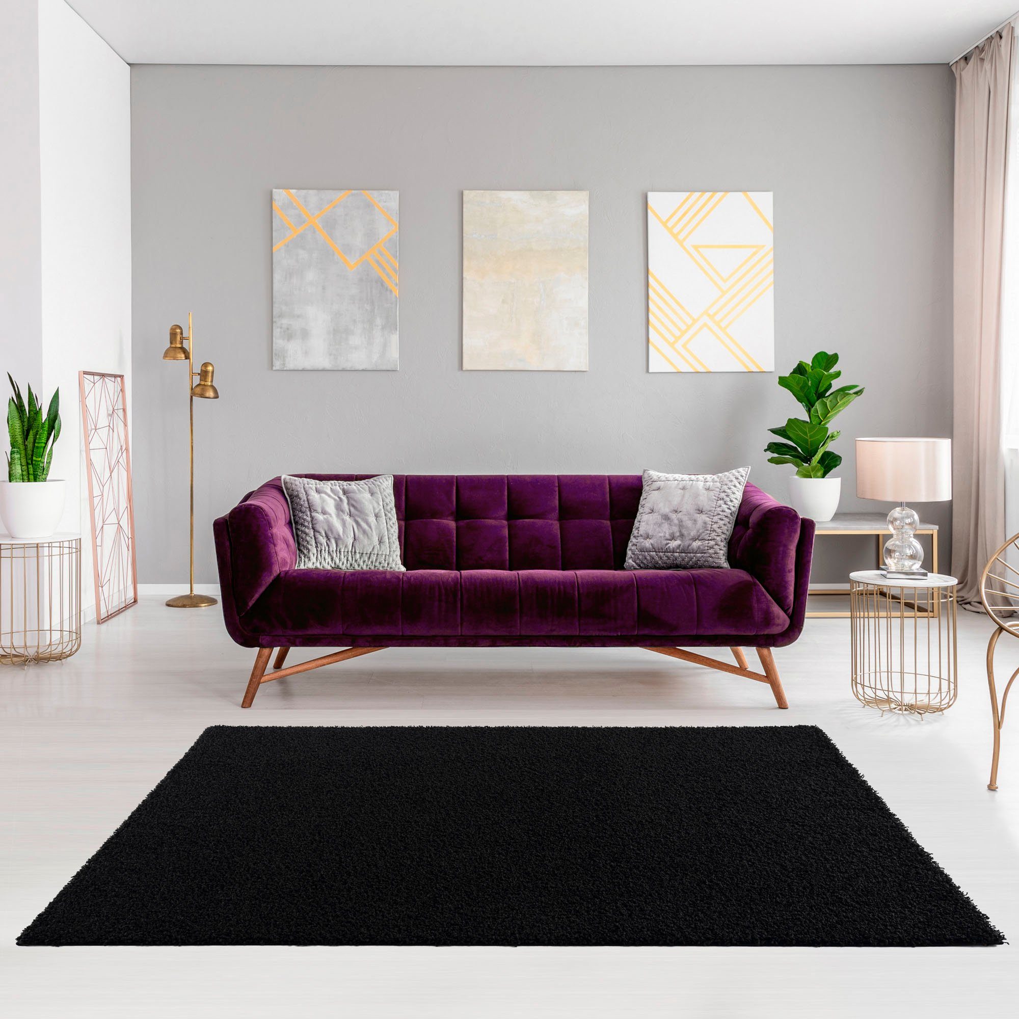 SANAT HALI Hoogpolig vloerkleed LOCA Woonkamer, lange pool, shaggy, slaapkamer