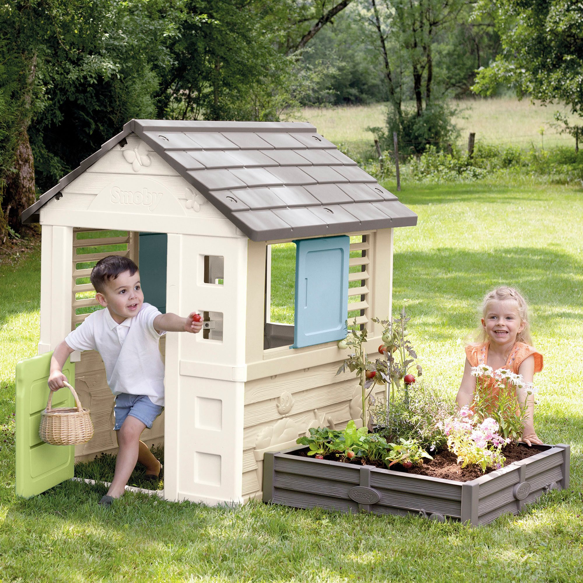 Smoby Speelhuis Smoby Life, Square + zandbak