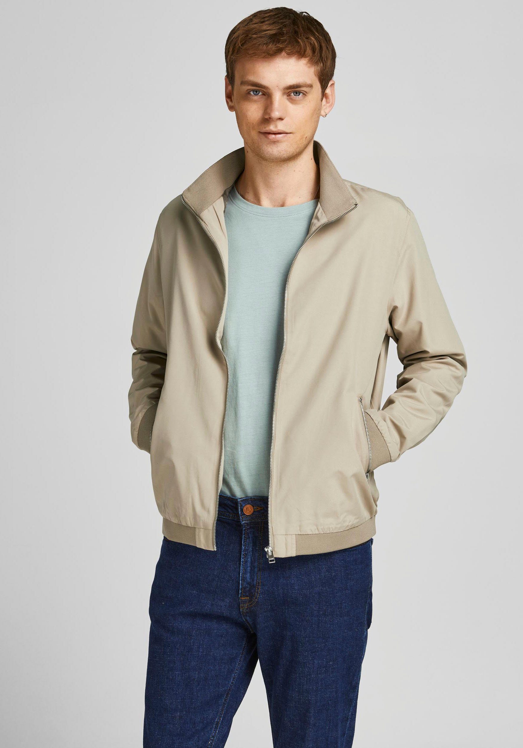 Jack & Jones Blouson HARRINGTON BOMBER heren jassen maat S (46) beige