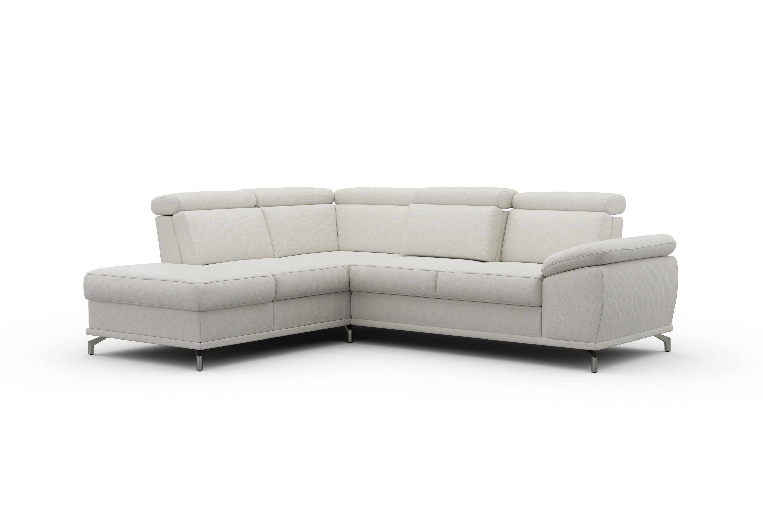 sit&more Hoekbank Cabrio L-vorm, met zitdiepteverstelling, arm- en hoofdsteunverstelling
