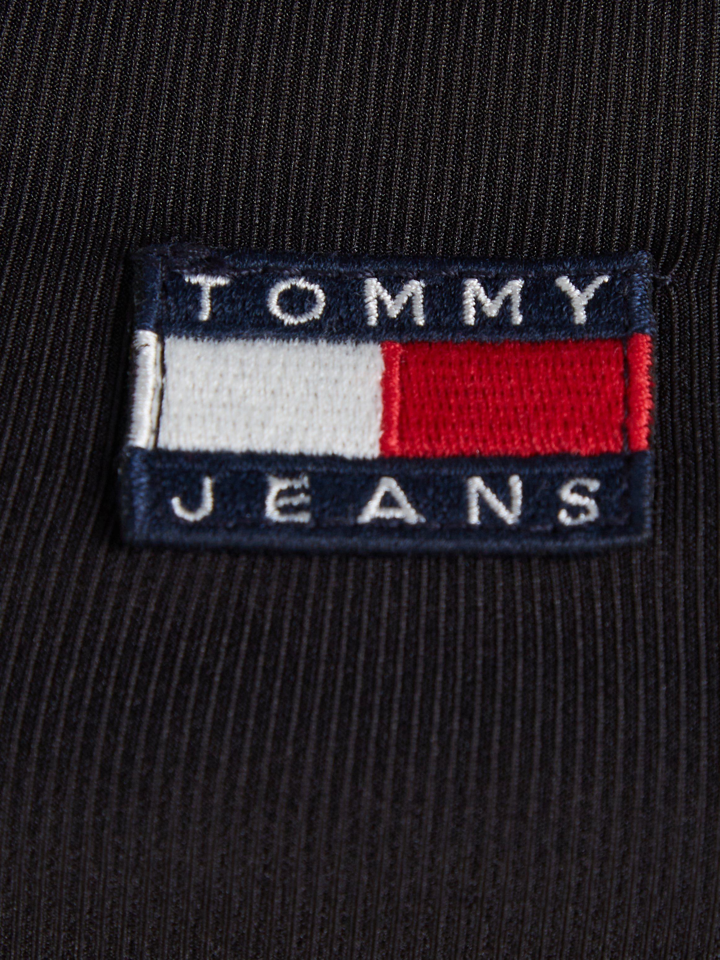 Tommy Jeans Curve T-shirt TJW SLIM RIB BADGE STRAP SS EXT