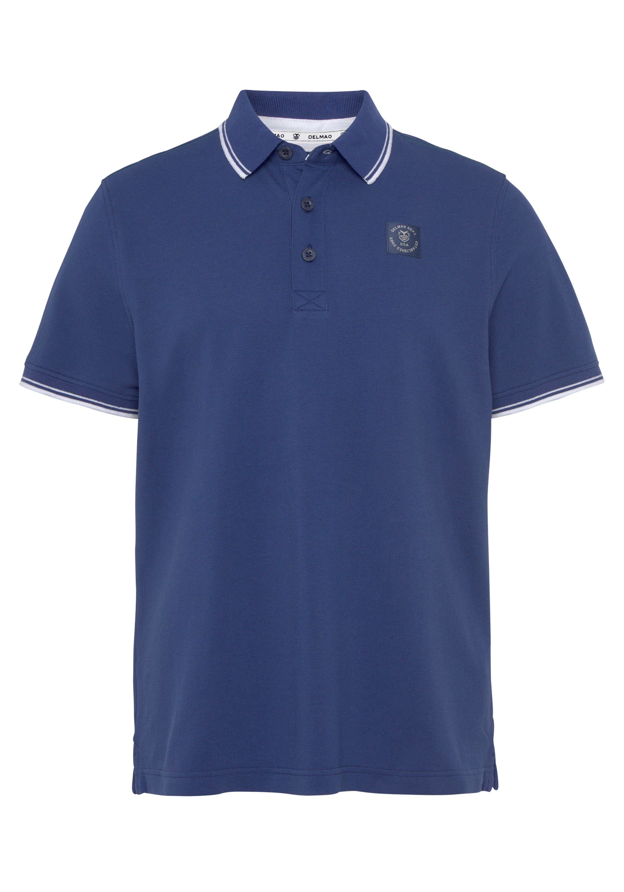 DELMAO Poloshirt Korte mouwen, losse pasvorm, polokraag, voor tennis of golf