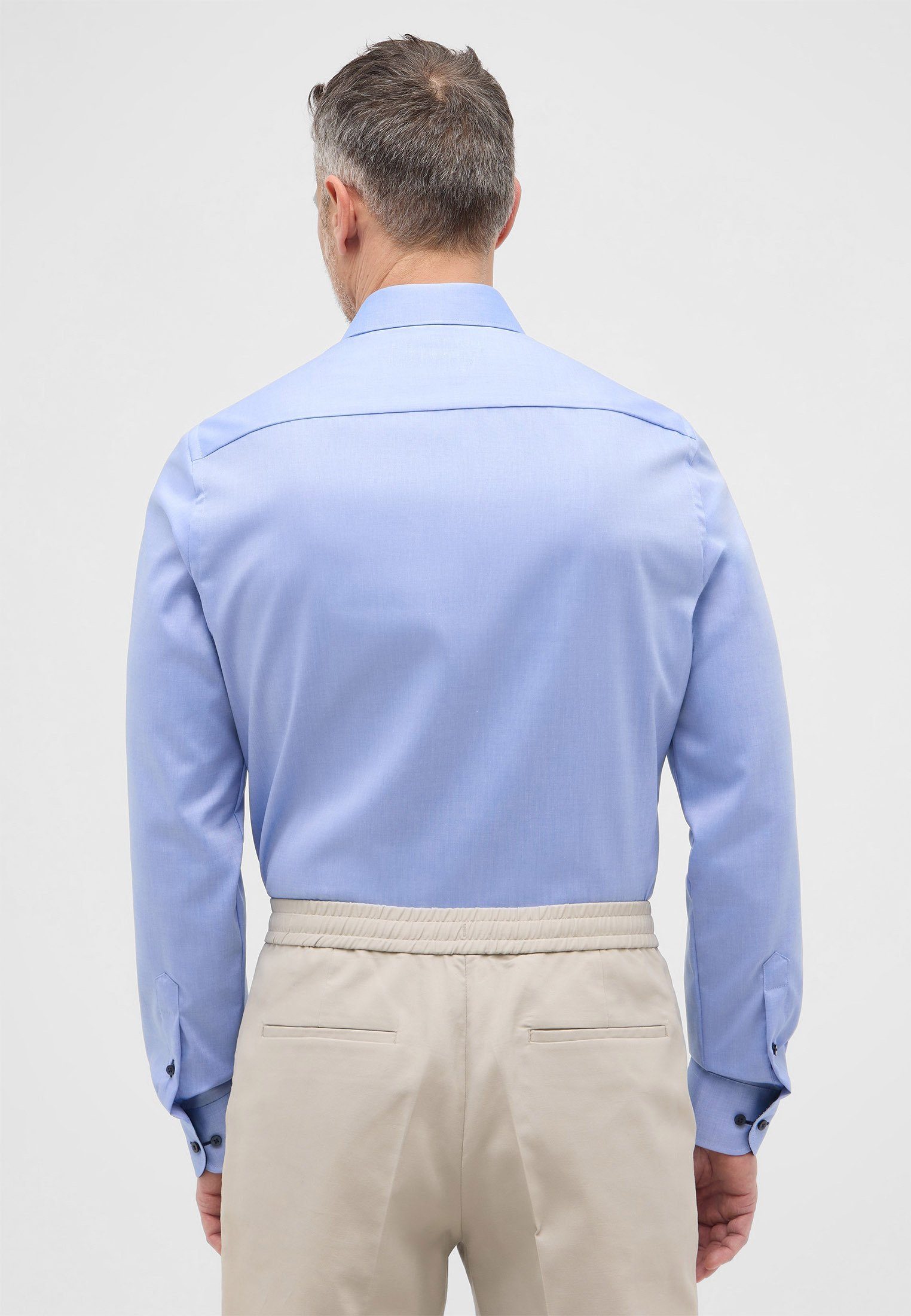 Eterna Overhemd met lange mouwen Slim fit NON IRON (strijkvrij)