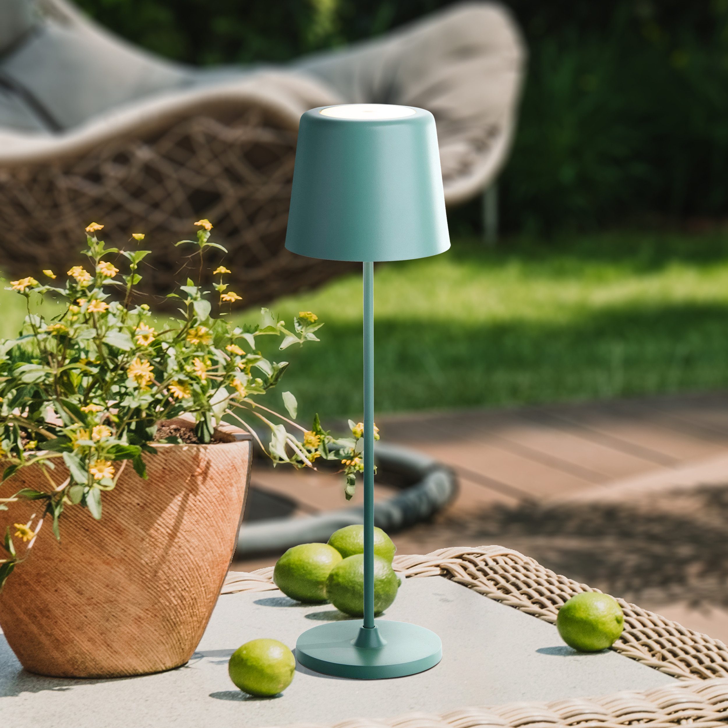 Brilliant Leuchten Led-tafellamp Kaami - mobiele LED buiten tafellamp