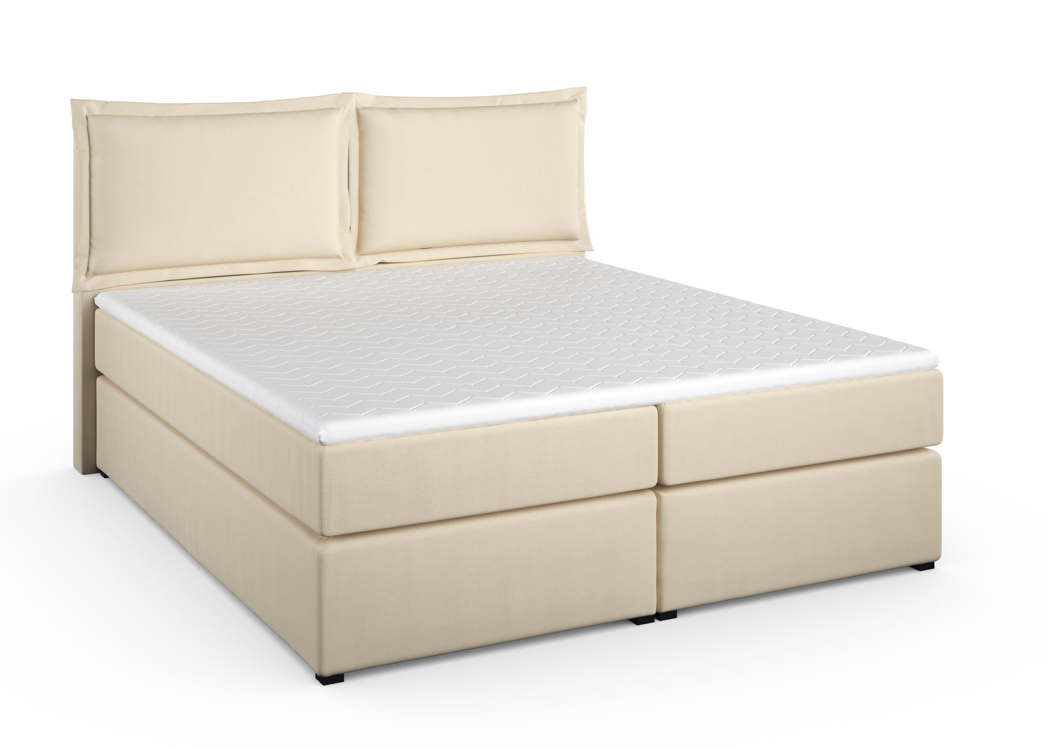 Home affaire Boxspring Lysann 5-voudig verstelbaar hoofdbord, in 4 breedten, 3 matrassoorten