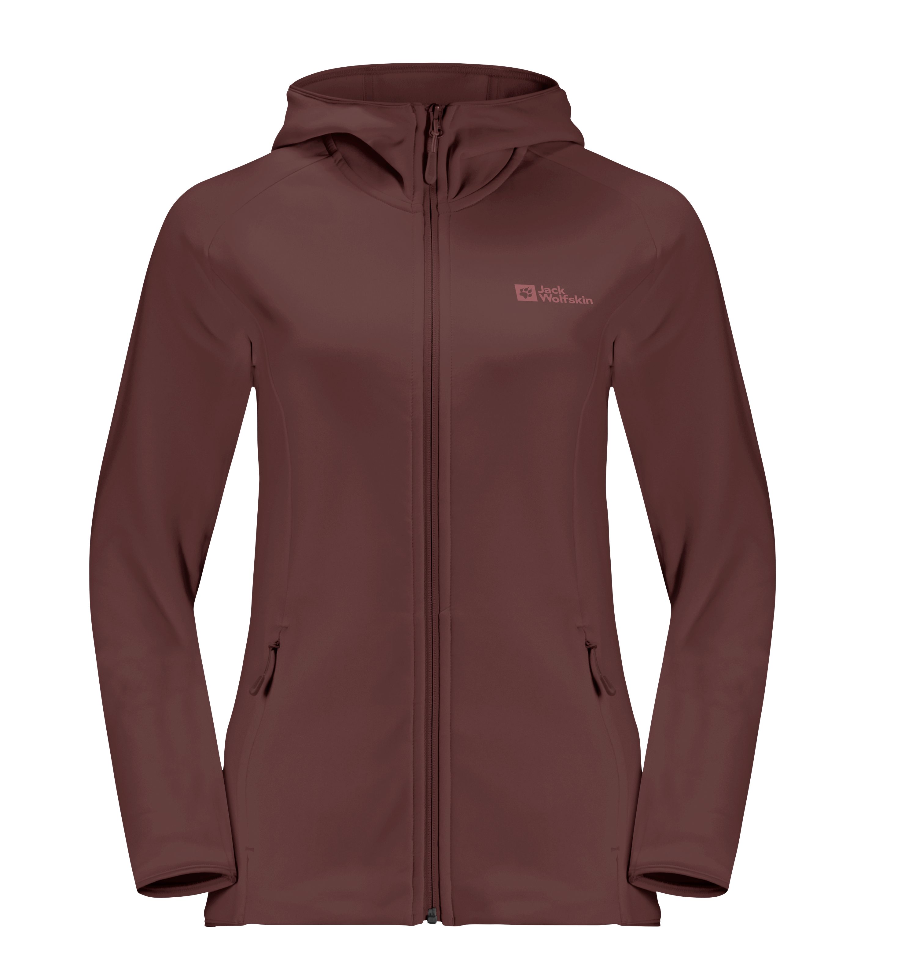 Jack Wolfskin Fleecejack BAISELBERG HOODED FZ W van stretch-fleece voor elke dag