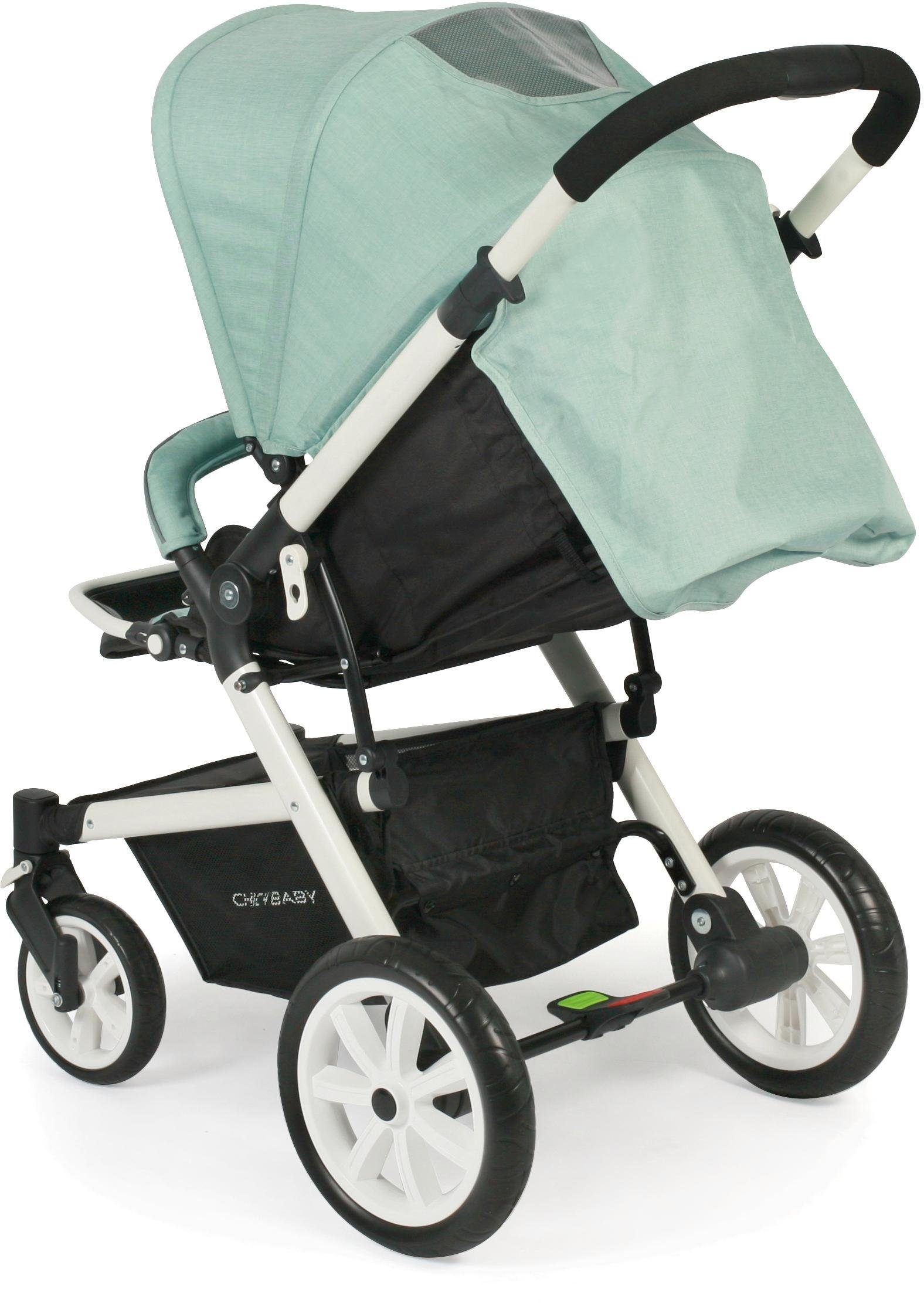 CHIC4BABY Sport-kinderwagen Boomer, mint met zwenkbare en vergrendelbare voorwielen