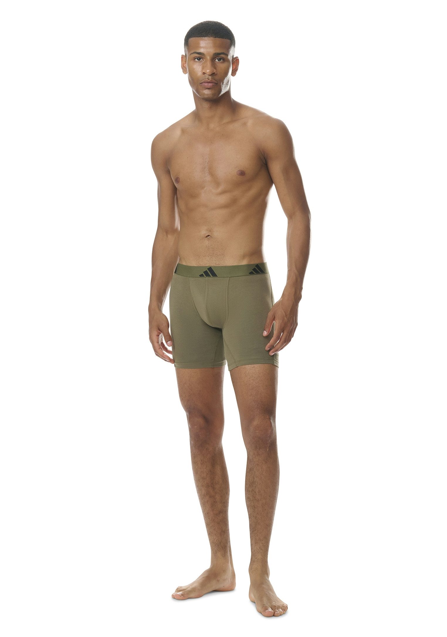 adidas Sportswear Boxershort Active Flex Cotton met iets langere pijp (Set van 3)