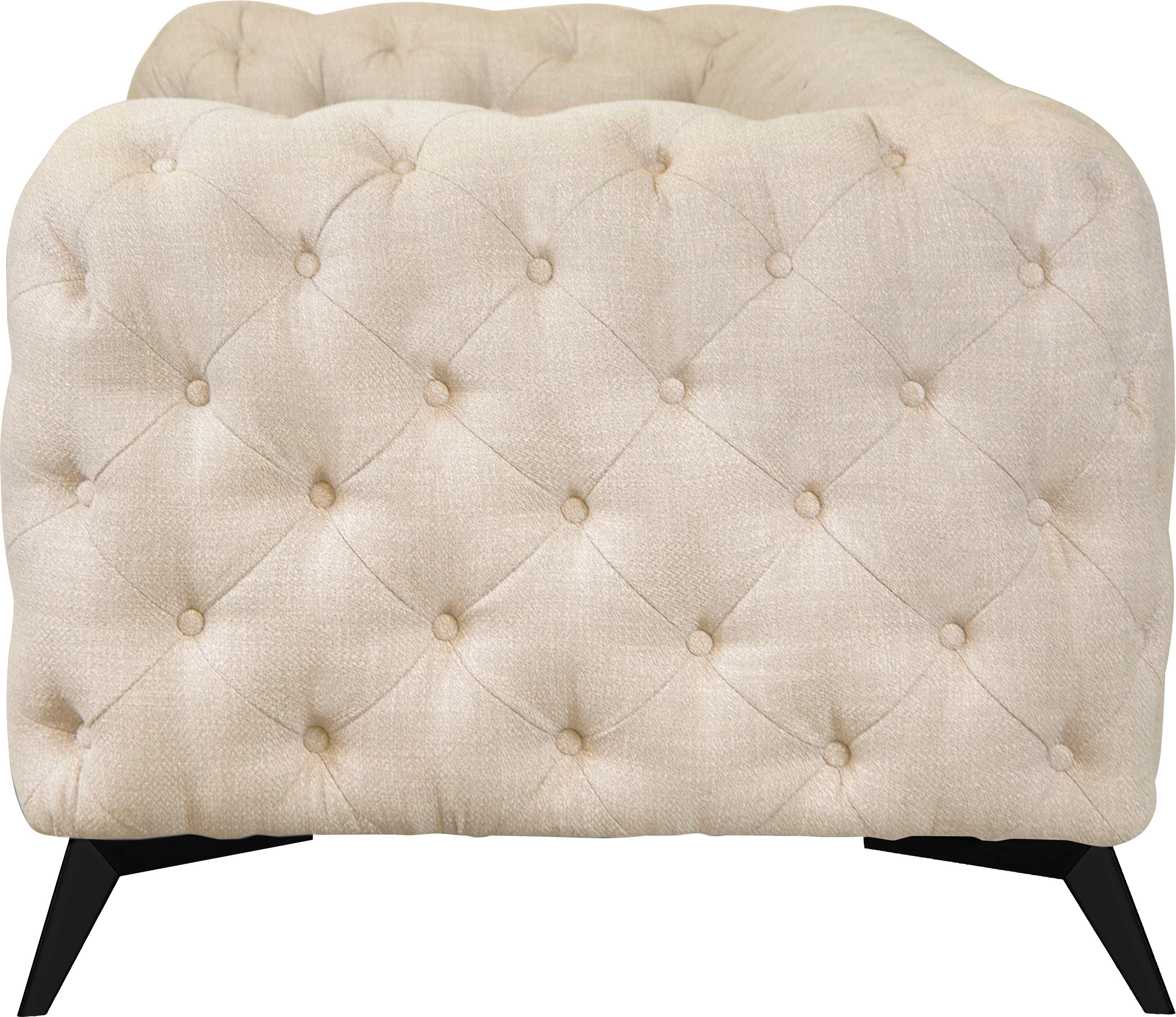 Leonique Chesterfield-bank Glynis luxueuze capitonnage, moderne chesterfield look, kleur van de poten ter keuze