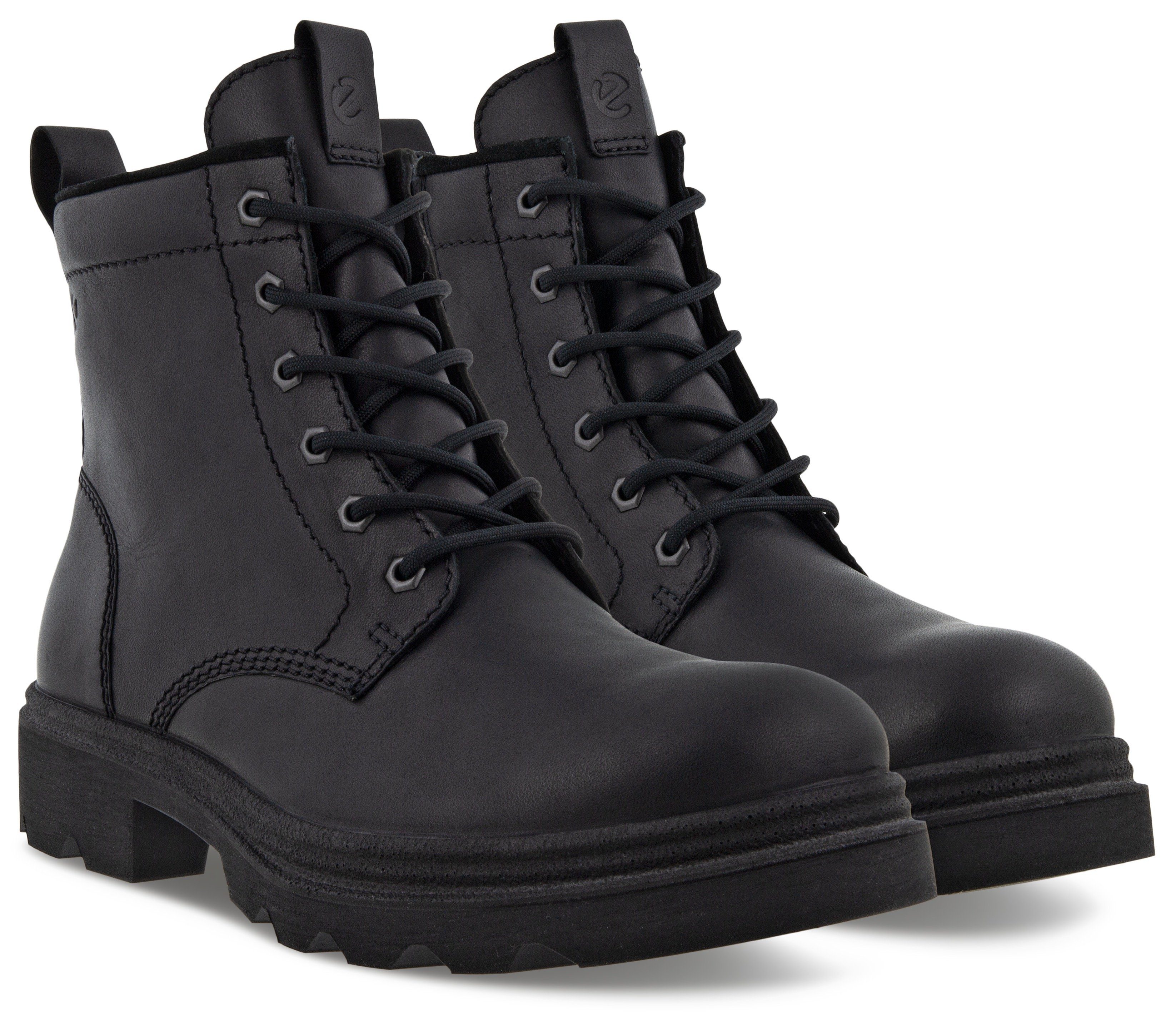 Ecco Hoge veterschoenen GRAINER M ankle boot, worker boots, winter boots, with two pull tabs